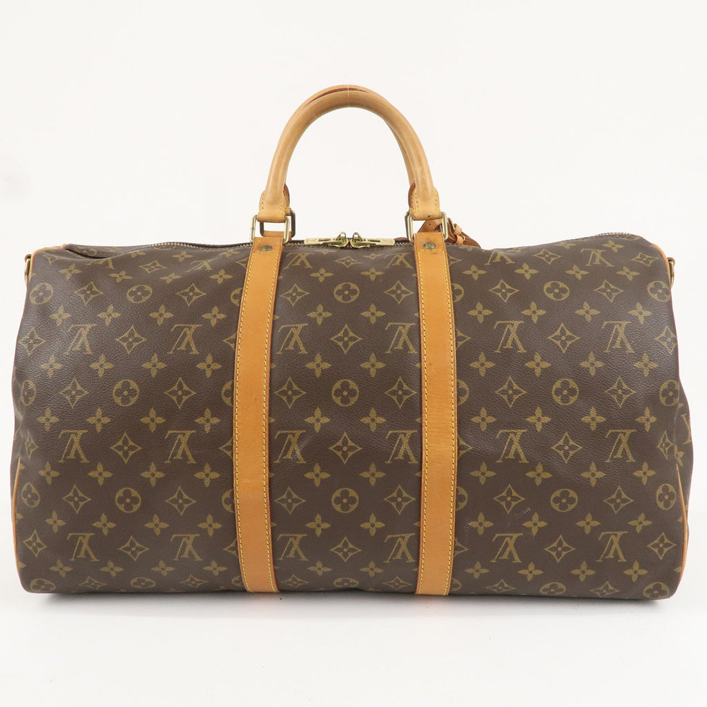 Louis Vuitton Monogram Keep All Bandouliere 50 Boston Bag M41416