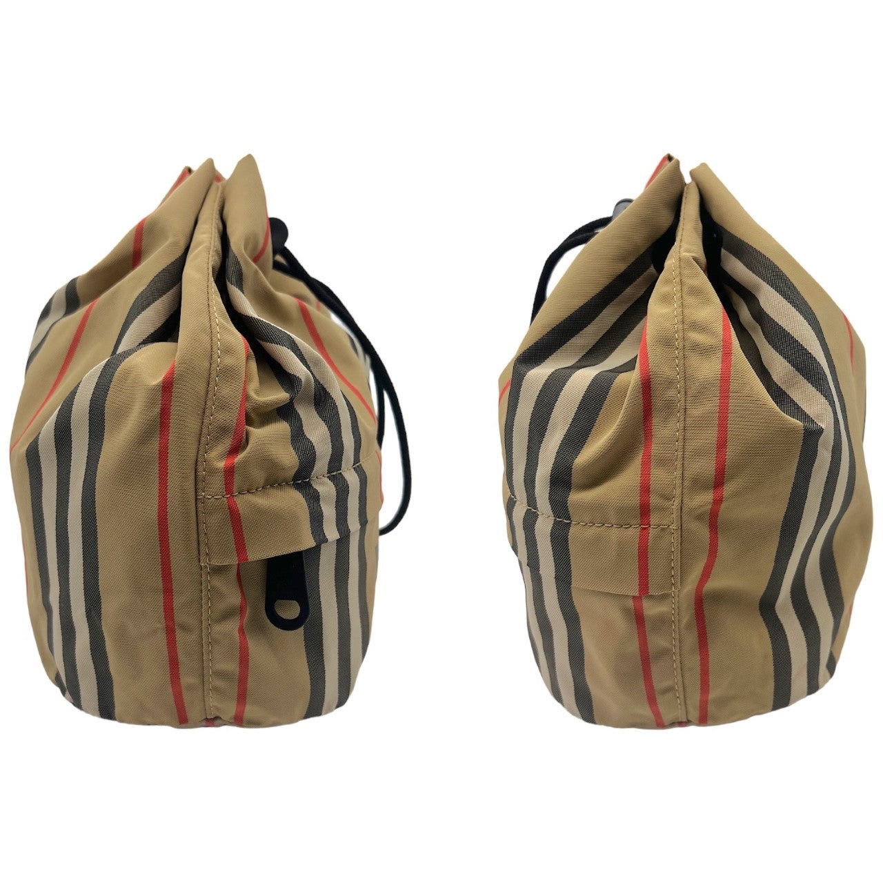 Burberry Phoebe Heritage Stripe Bucket Bag