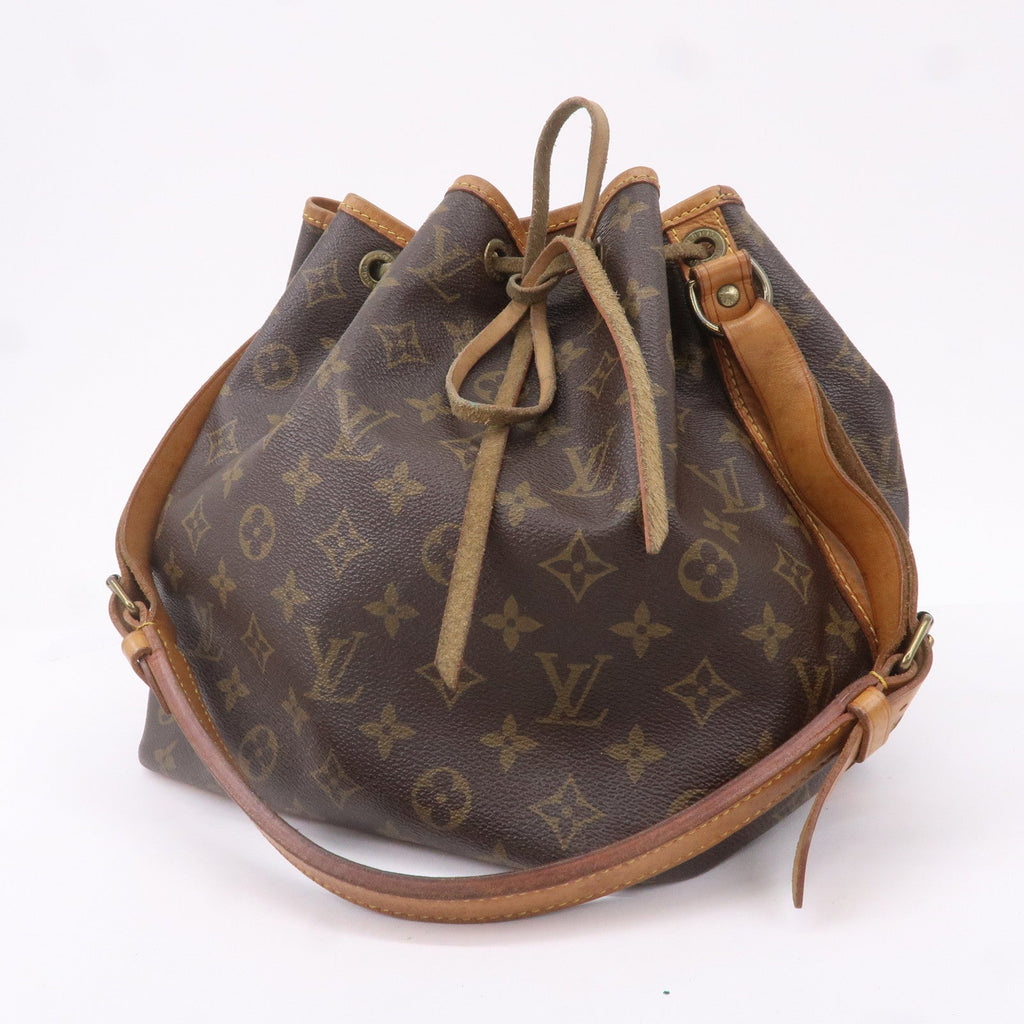 Louis Vuitton Monogram Petit Noe Shoulder Bag Brown M42226