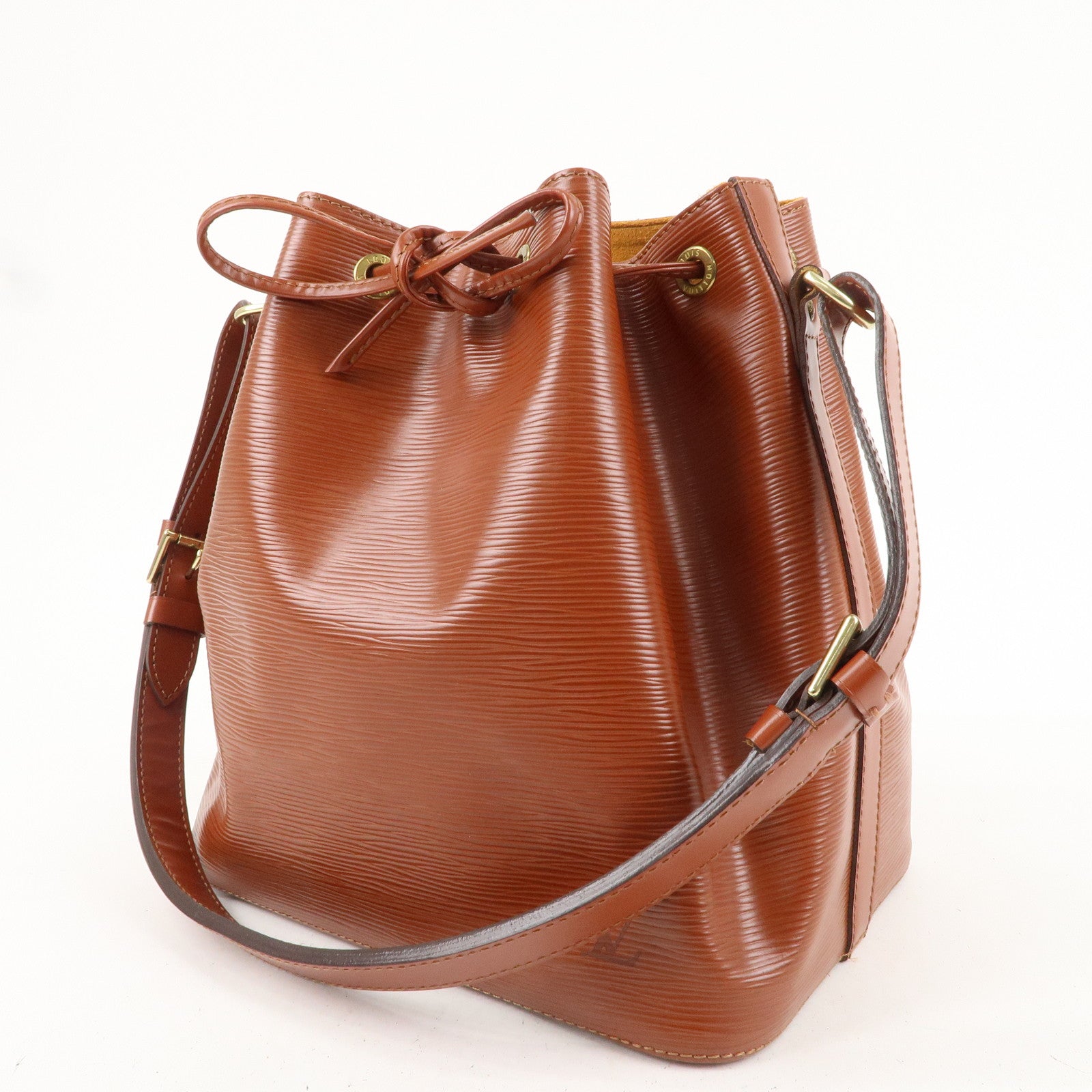 Louis Vuitton Epi Petit Noe Shoulder Bag Kenya Brown M44103