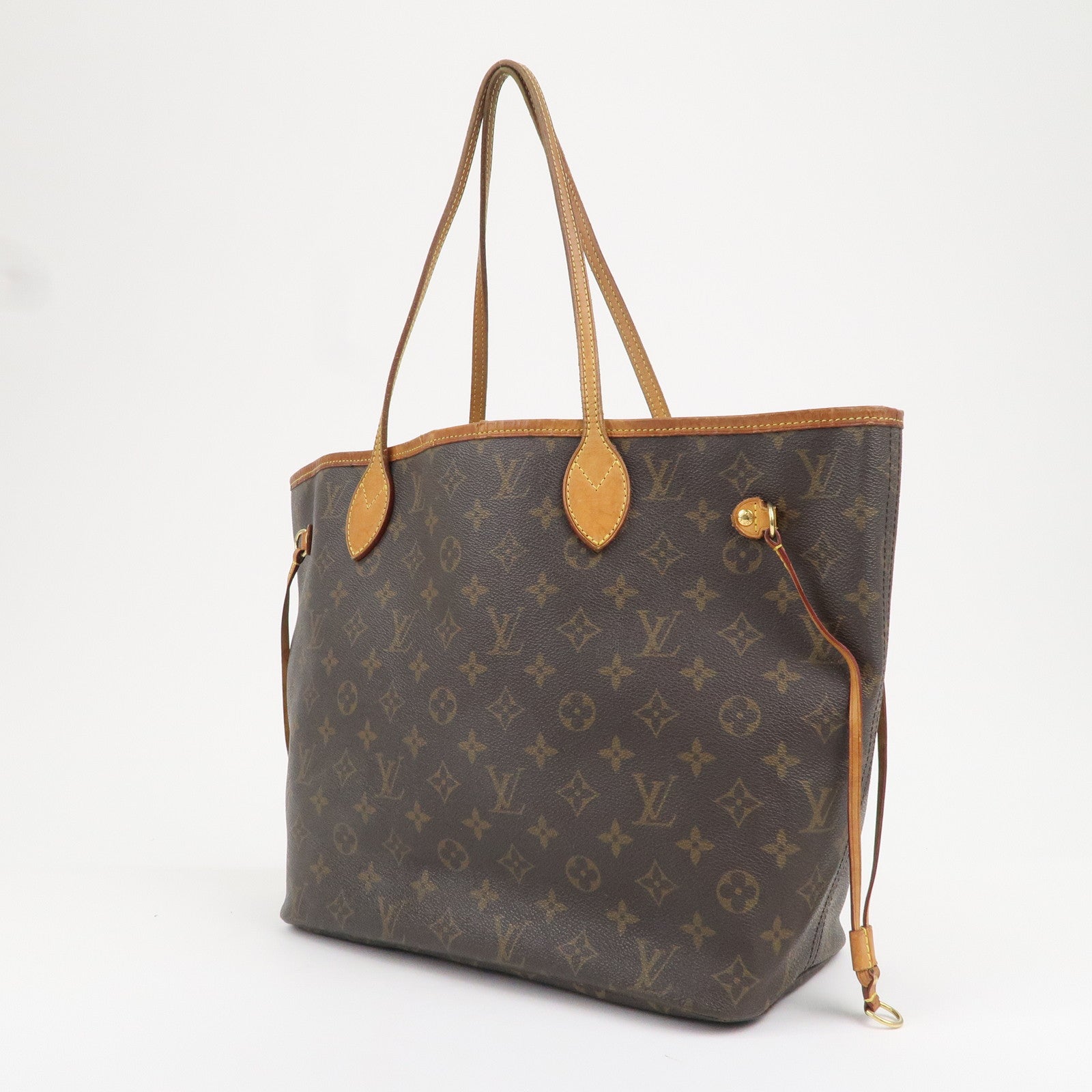 Louis Vuitton Monogram Neverfull MM Tote Bag Brown M40156