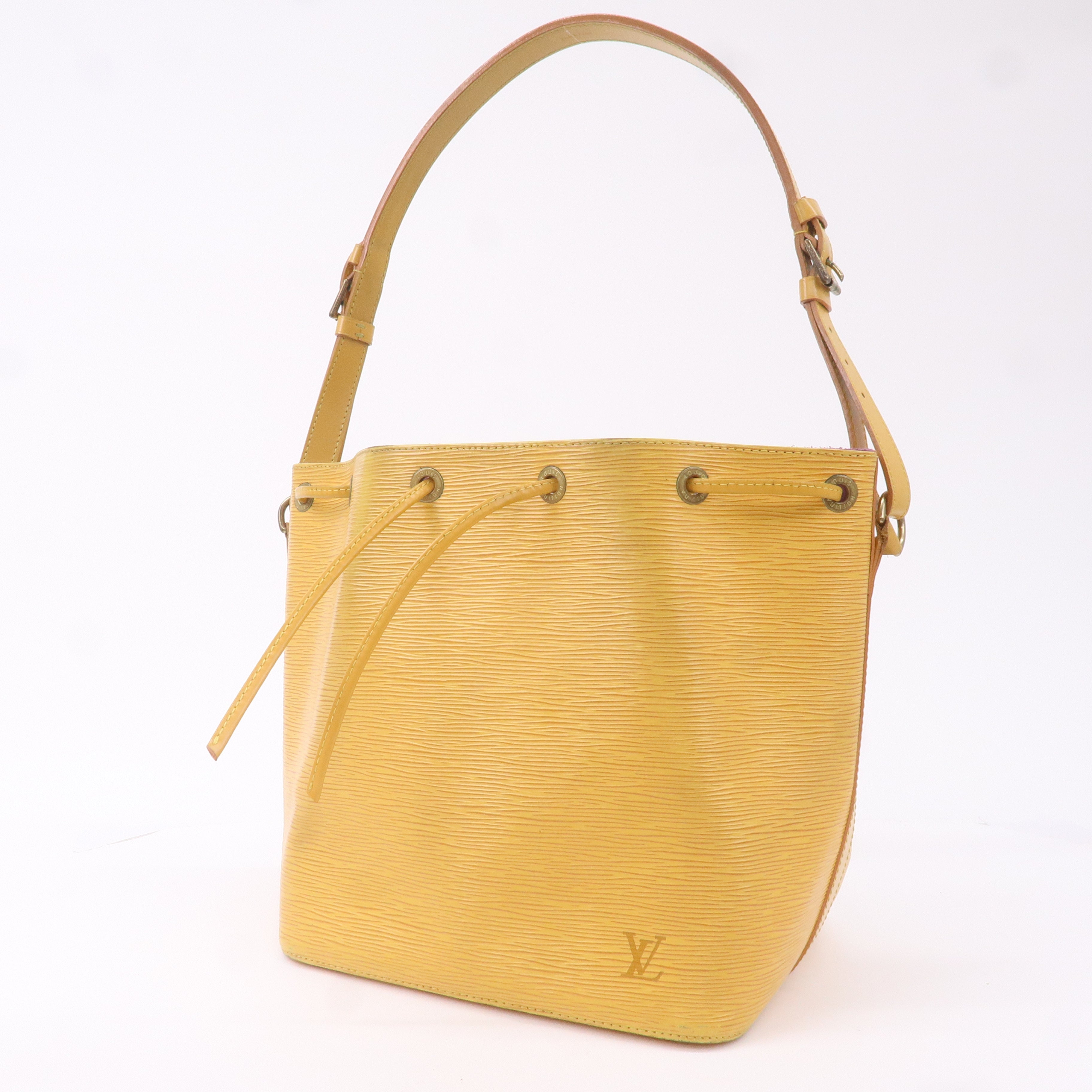 AuthenticLouis Vuitton Epi Petit Noe Shoulder Bag Tassili Yellow M44109
