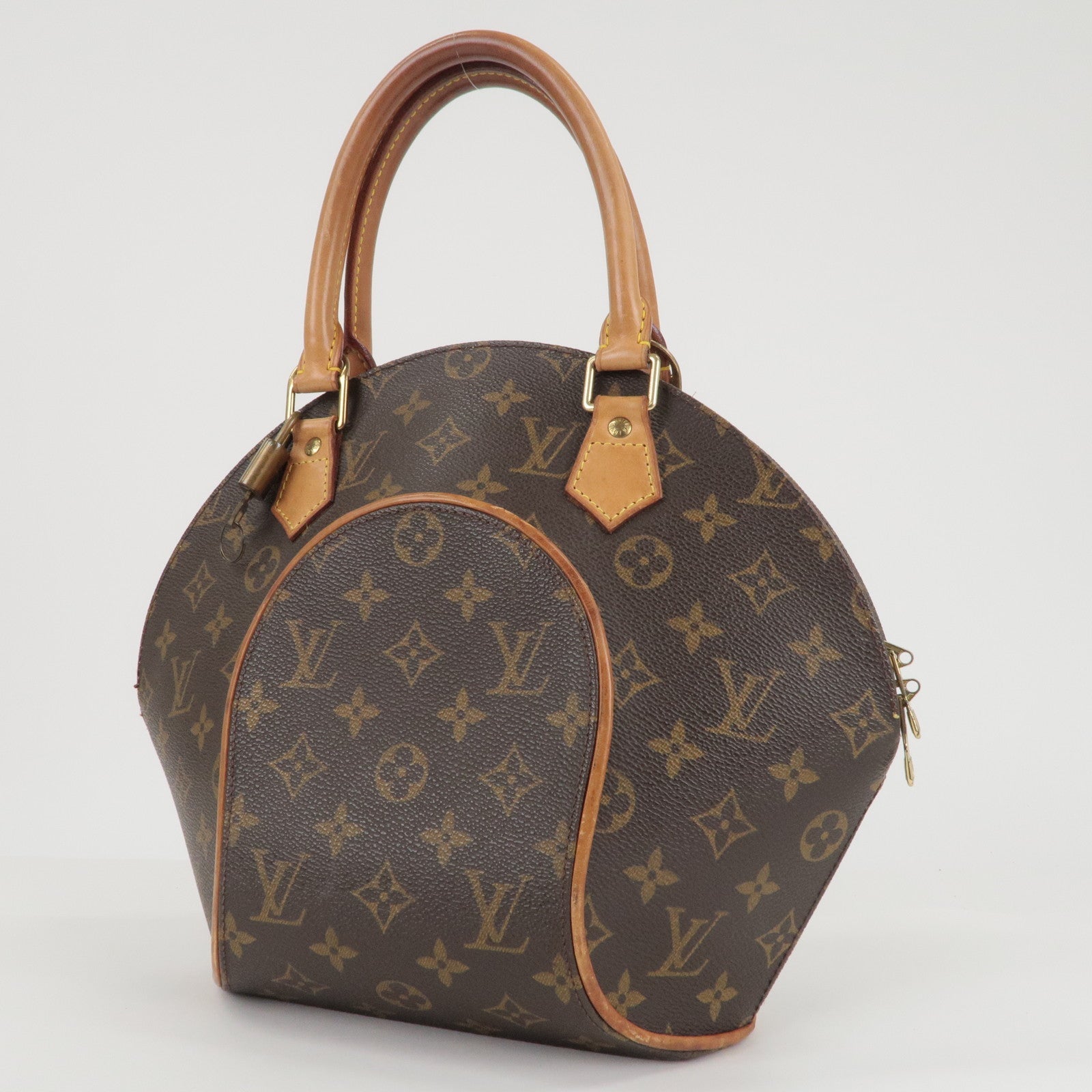 Louis Vuitton Monogram Ellipse PM Hand Bag Brown M51127