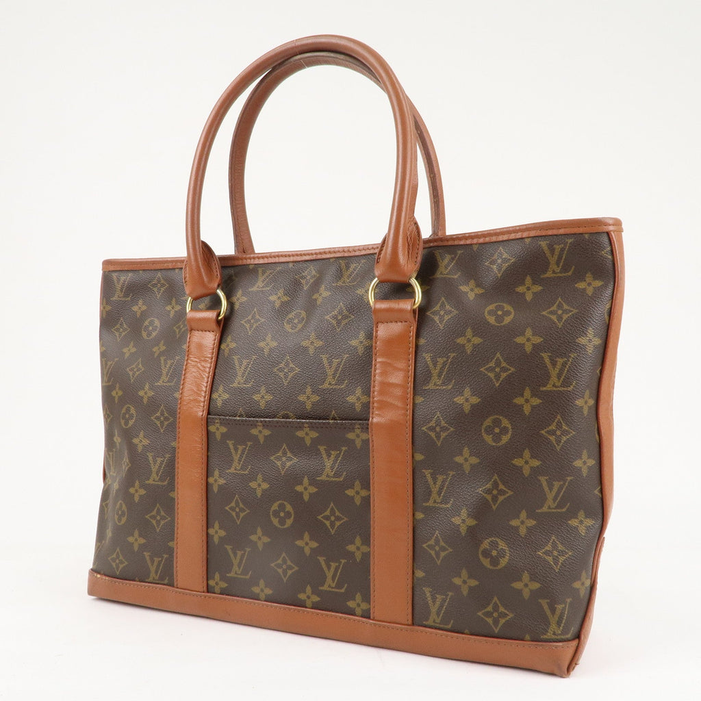 Louis Vuitton Monogram Weekend PM Hand Bag Brown M42425