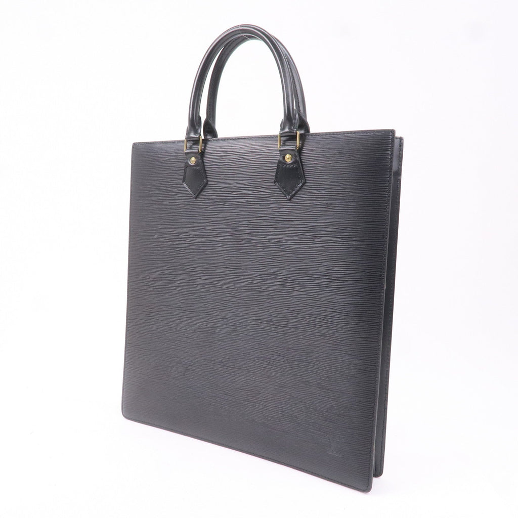 Louis Vuitton Epi Sac Plat Hand Bag Noir Black M59082
