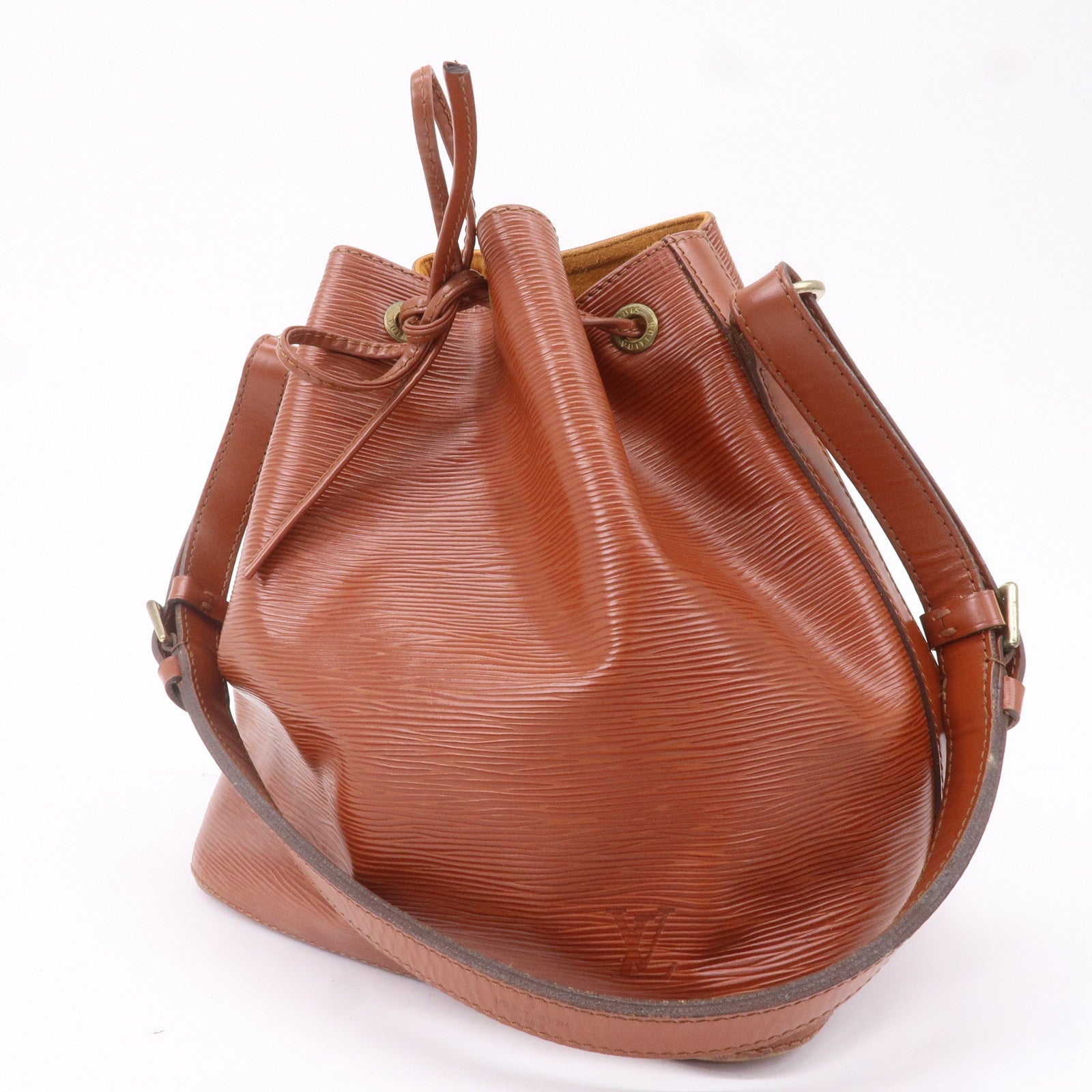 Louis Vuitton Epi Petit Noe Shoulder Bag Kenya Brown M44103