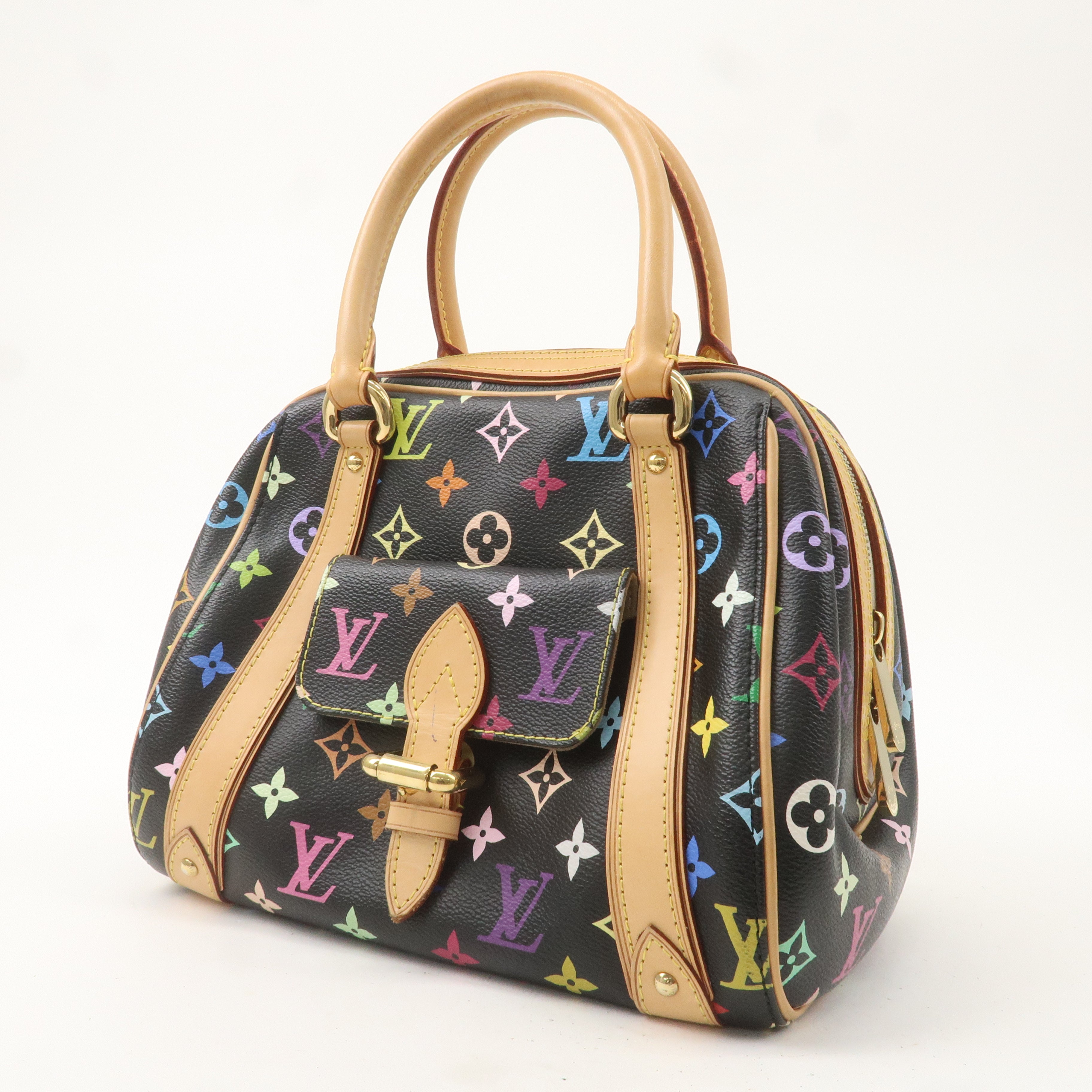 Louis Vuitton Monogram Multi Color Priscilla Hand Bag Noir M40096