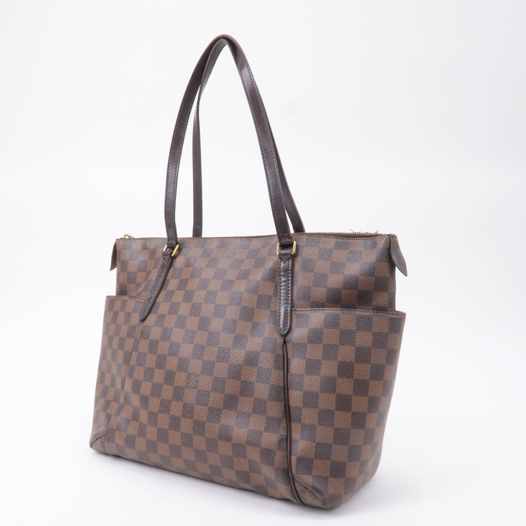 Louis Vuitton Damier Totally MM Shoulder Bag Brown N41281