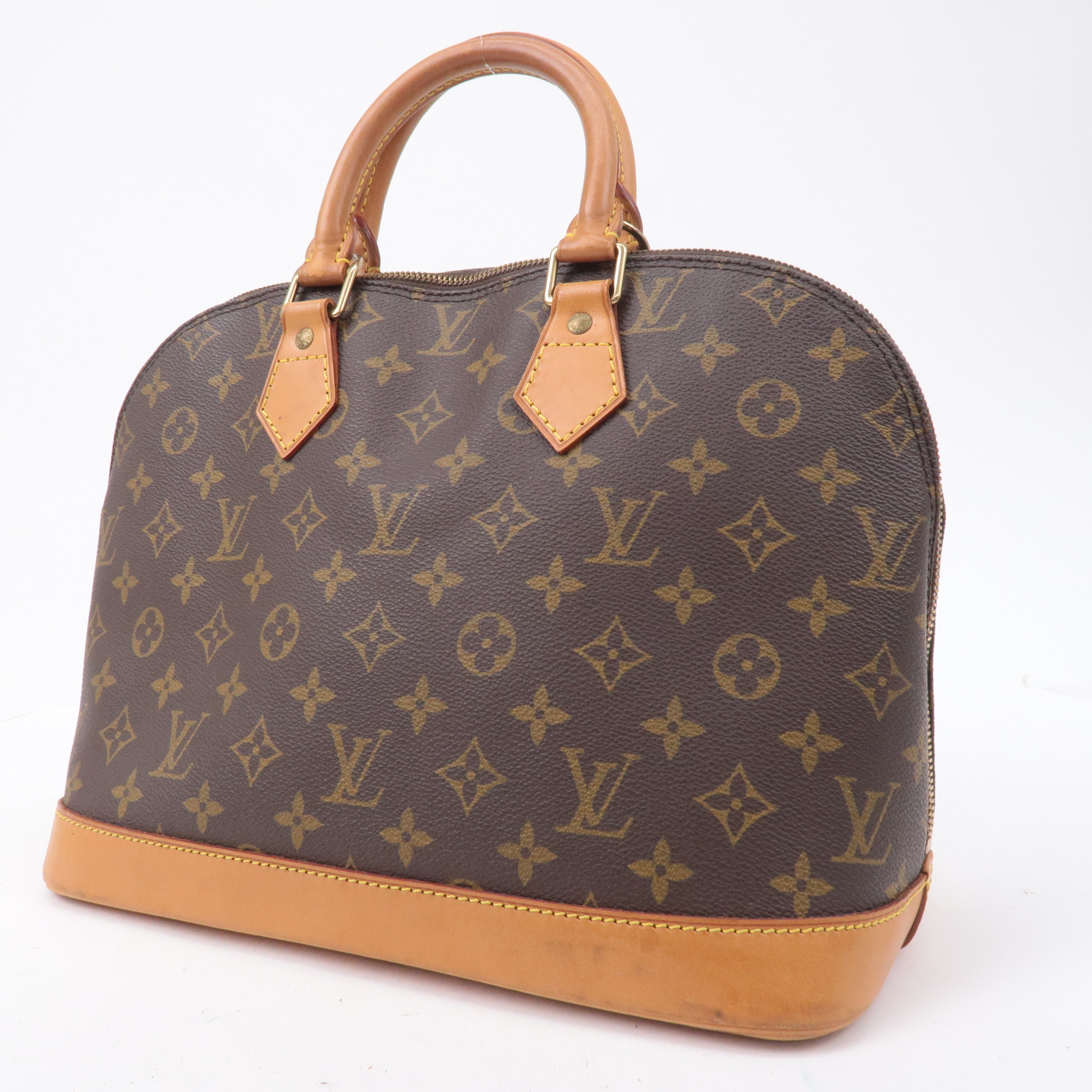Louis Vuitton Monogram Alma Hand Bag Brown M51130