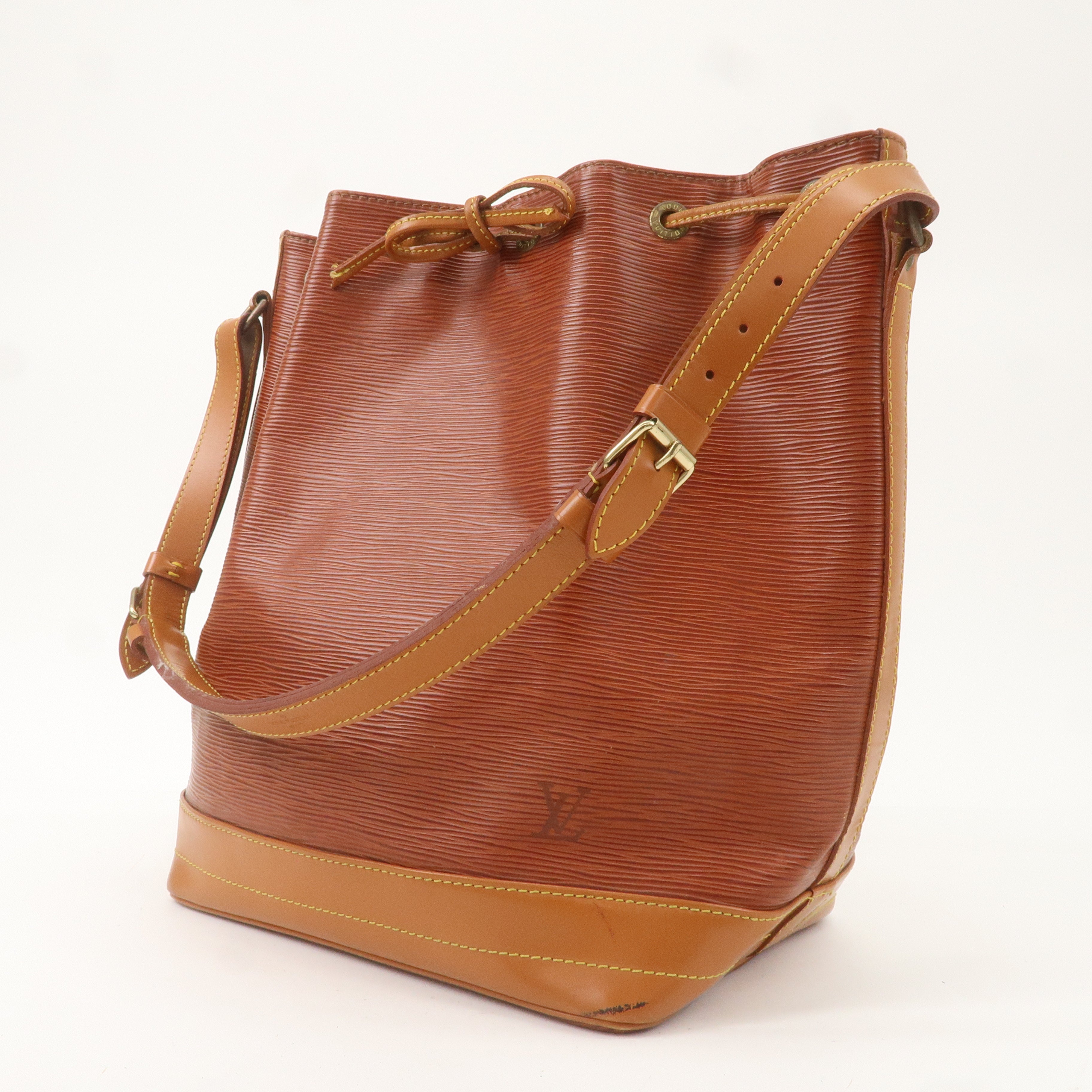 Louis Vuitton Epi Noe Bi-Color Shoulder Bag Kenya Brown M44028