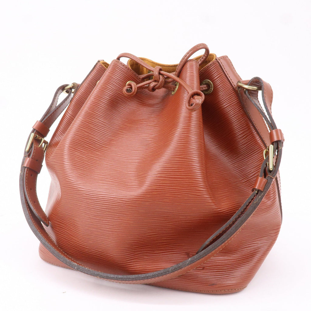 Louis Vuitton Epi Petit Noe Shoulder Bag Kenya Brown M44103