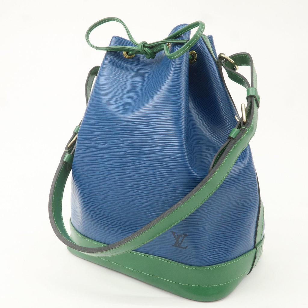 Louis Vuitton Epi Bi-Color Noe Shoulder Bag Blue Green M44044
