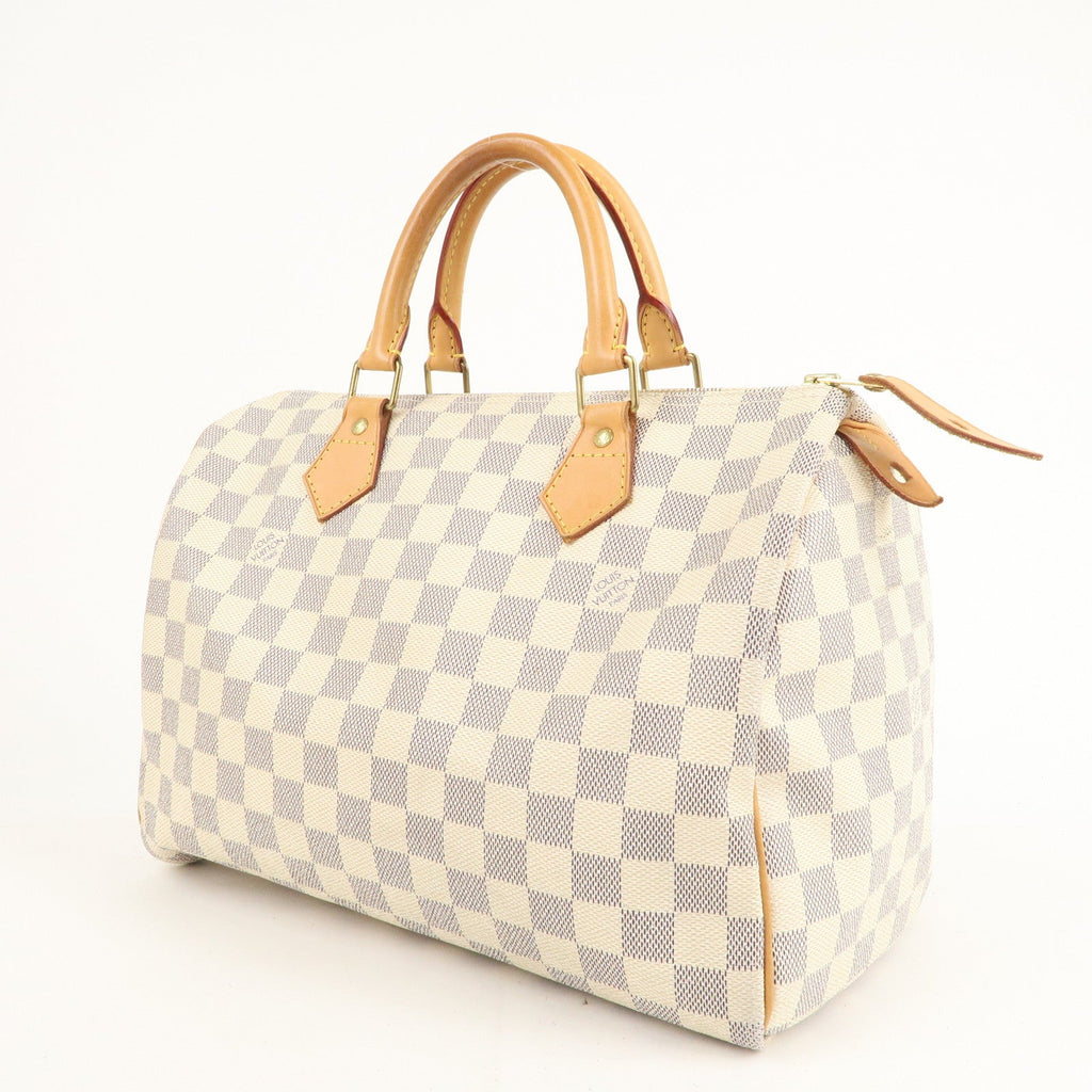 Louis Vuitton Damier Azur Speedy 30 Boston Hand Bag N41533