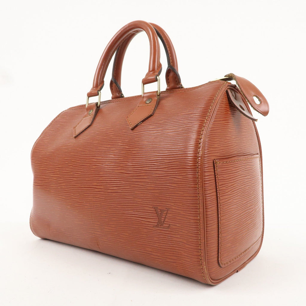 AuthenticLouis Vuitton Epi Speedy 25 Hand Boston Bag Kenya Brown M43013