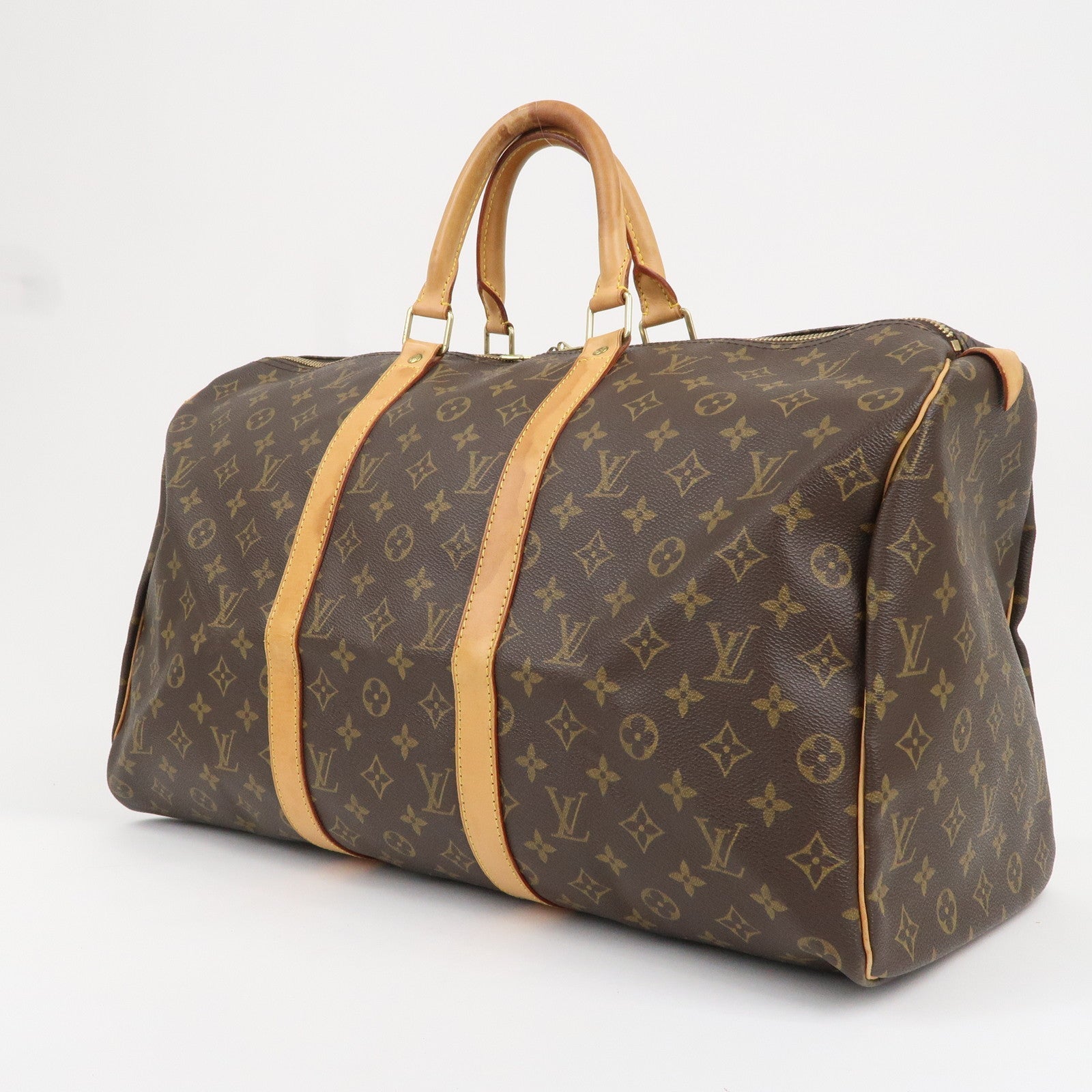 Louis Vuitton Monogram Keep All 50 Bag Brown M41426