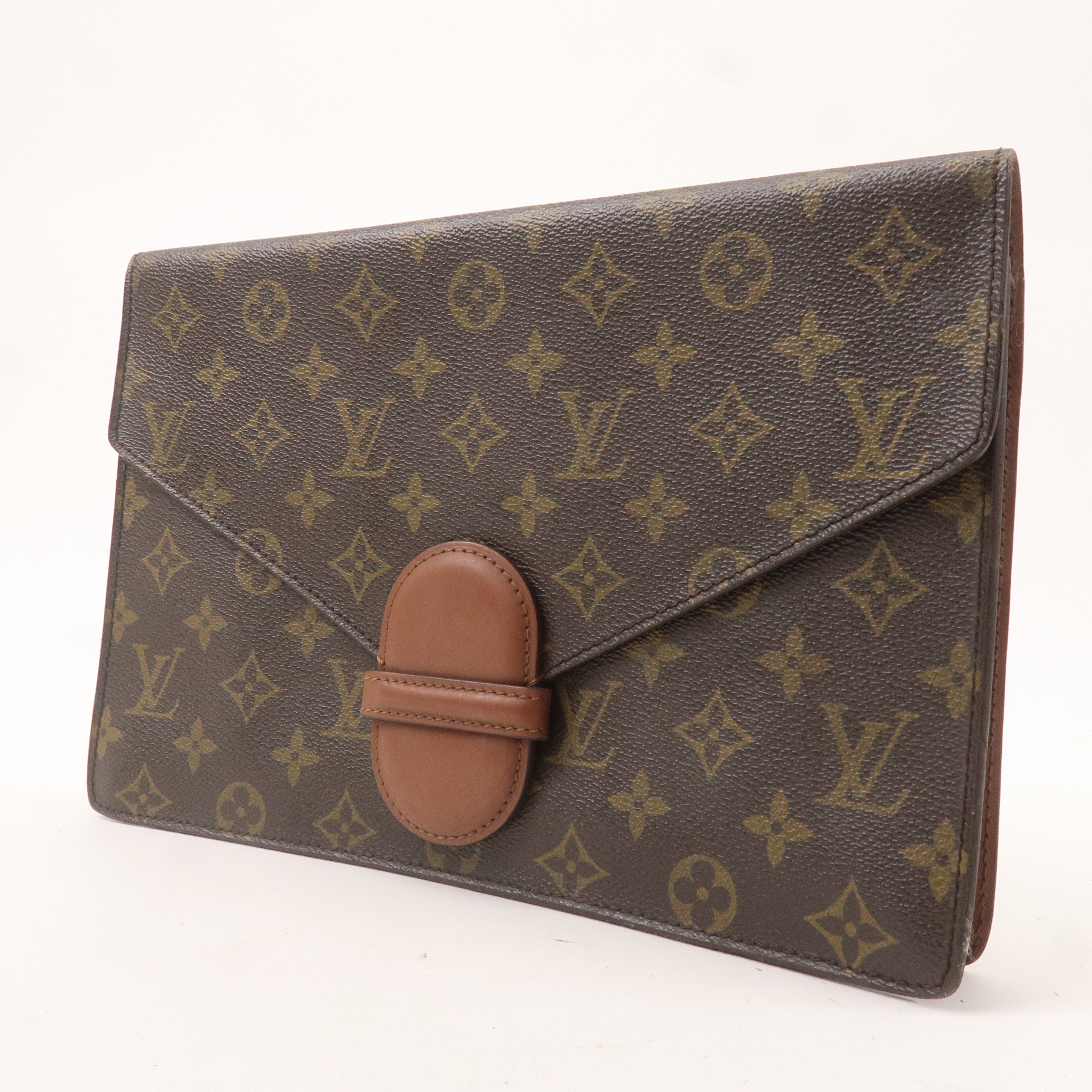 Louis Vuitton Monogram Ranelagh Clutch Bag Pouch Brown M51782