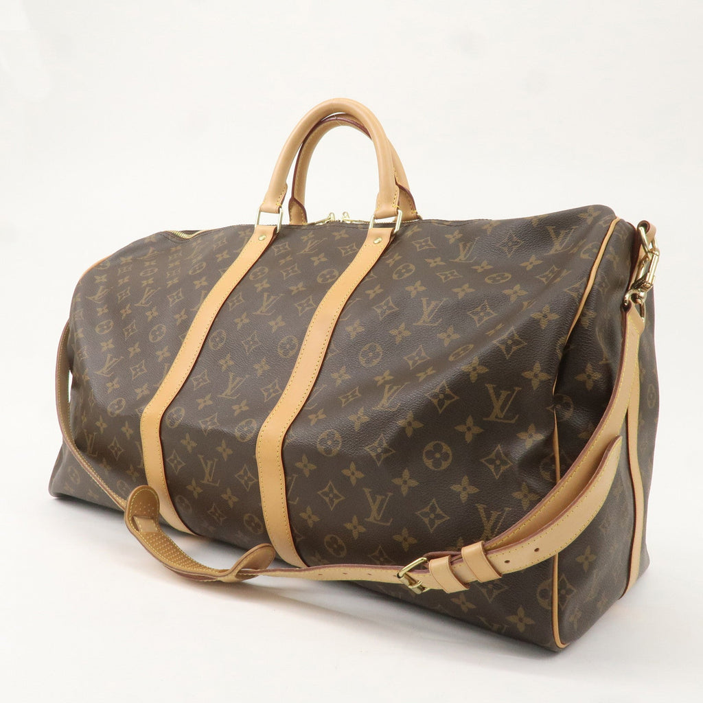 Louis Vuitton Monogram Keep All Bandouliere 55 Boston Bag M41414