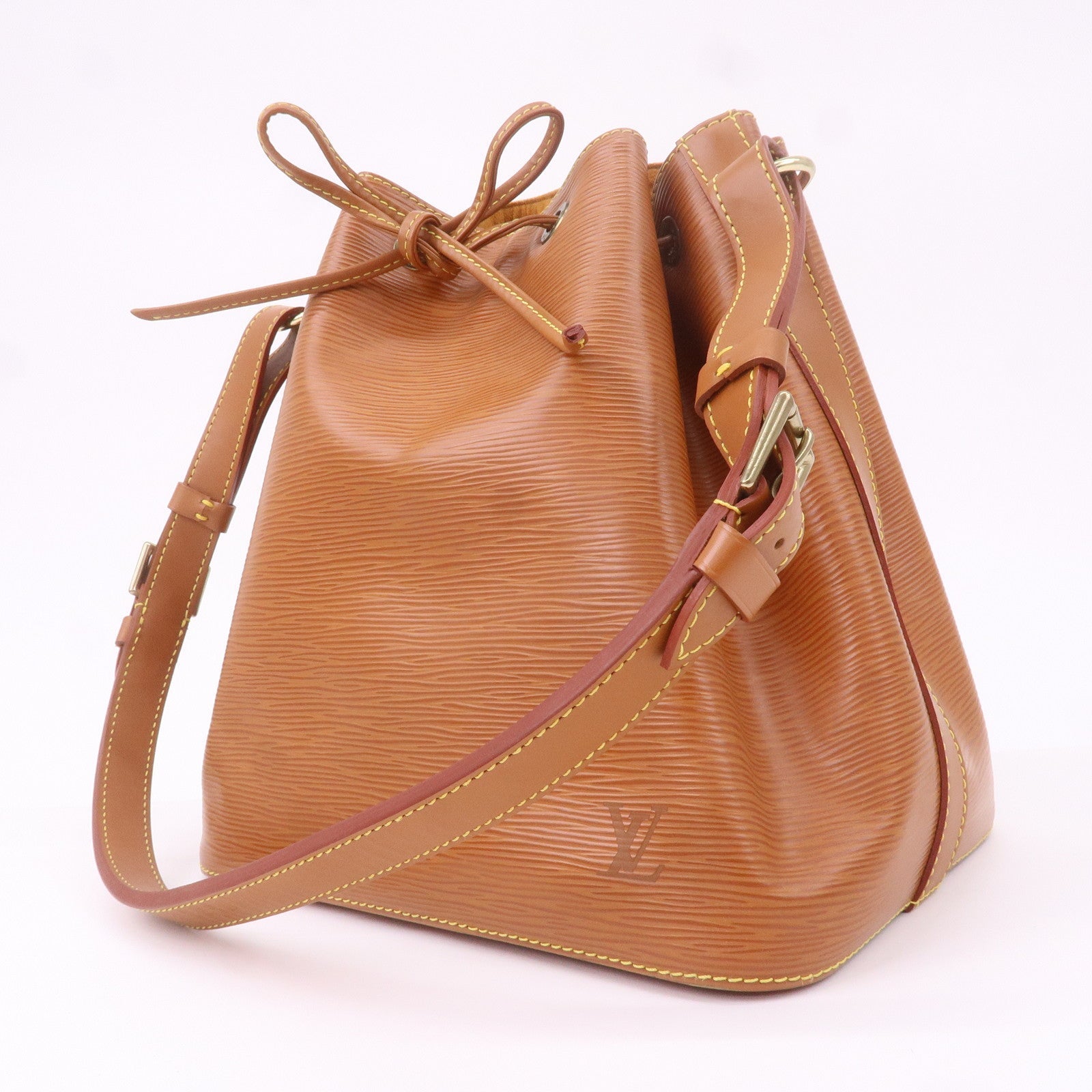 Louis Vuitton Epi Petit Noe Shoulder Bag Zipang Gold M44108