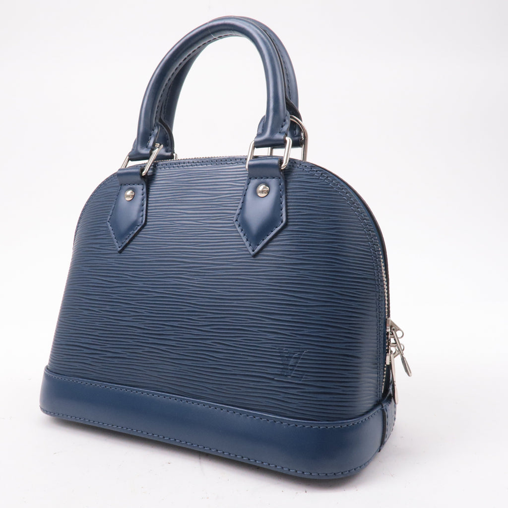 Louis Vuitton Epi Alma BB 2Way Bag Andigo Blue M40855