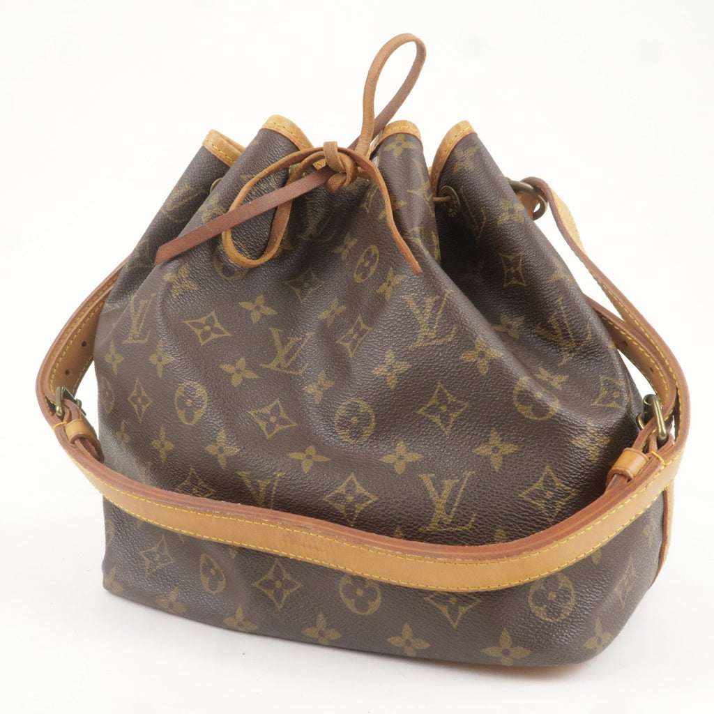 Louis Vuitton Monogram Petit Noe Shoulder Bag Brown M42226