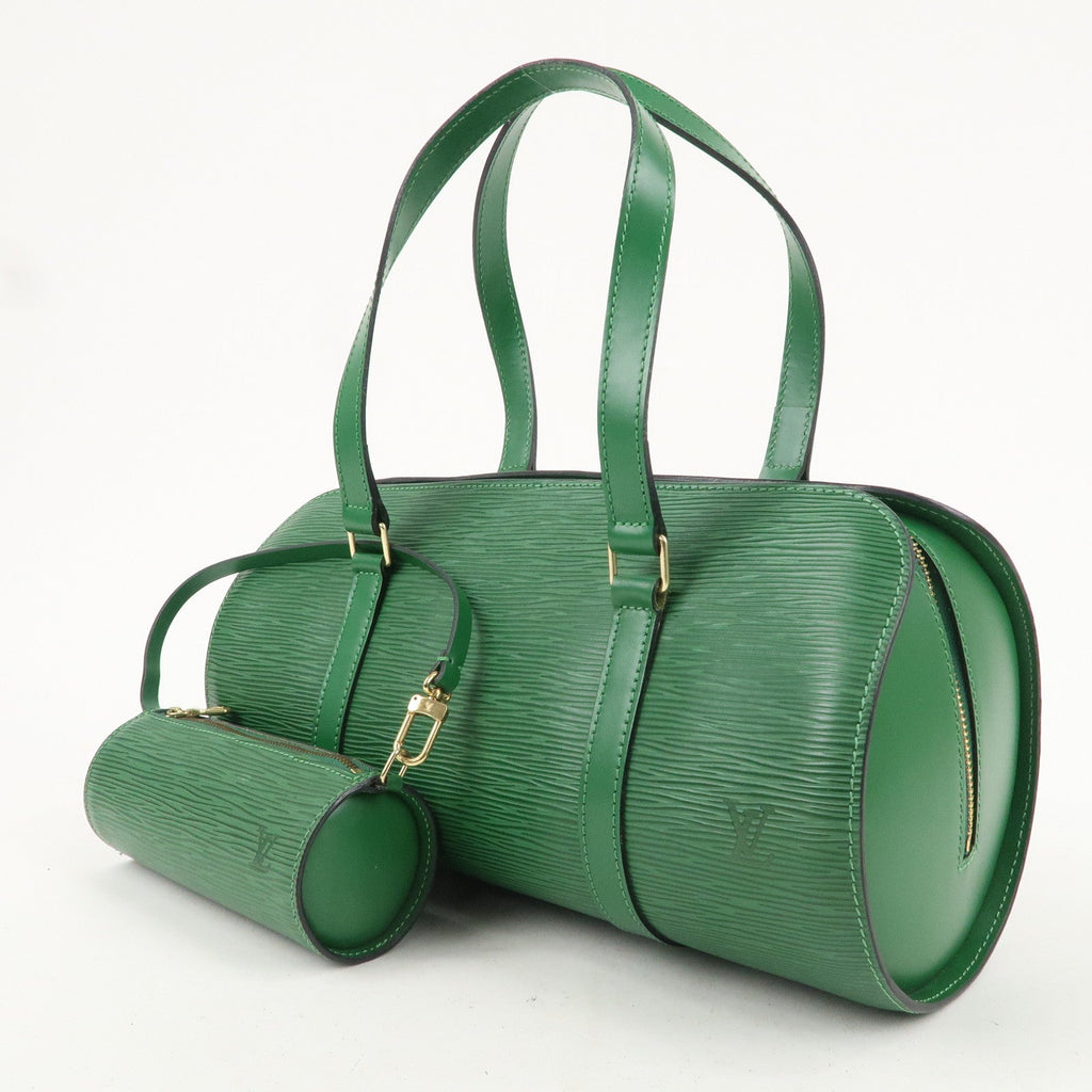 Louis Vuitton Epi Soufflot Pouch Hand Bag Borneo Green M52224