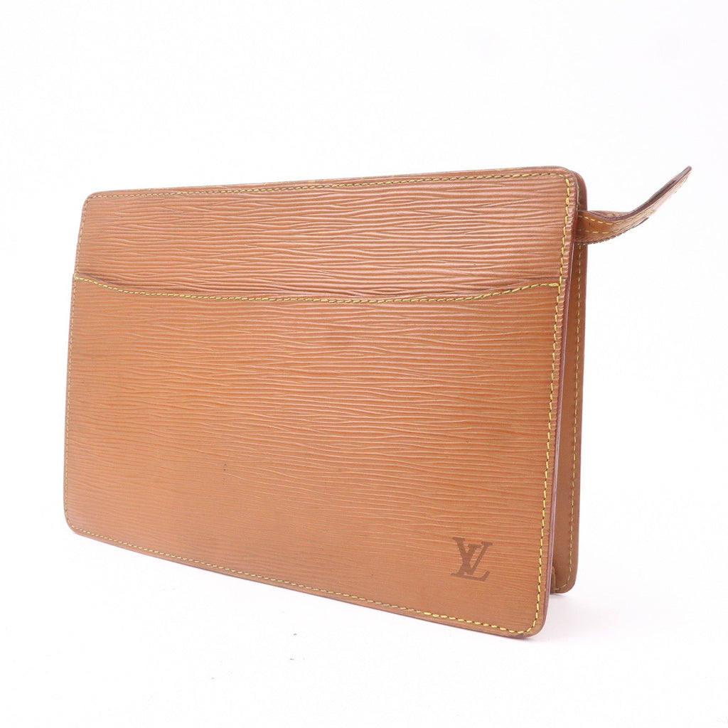 Louis Vuitton Epi Pochette Homme Clutch Bag Zipangu Gold M52528