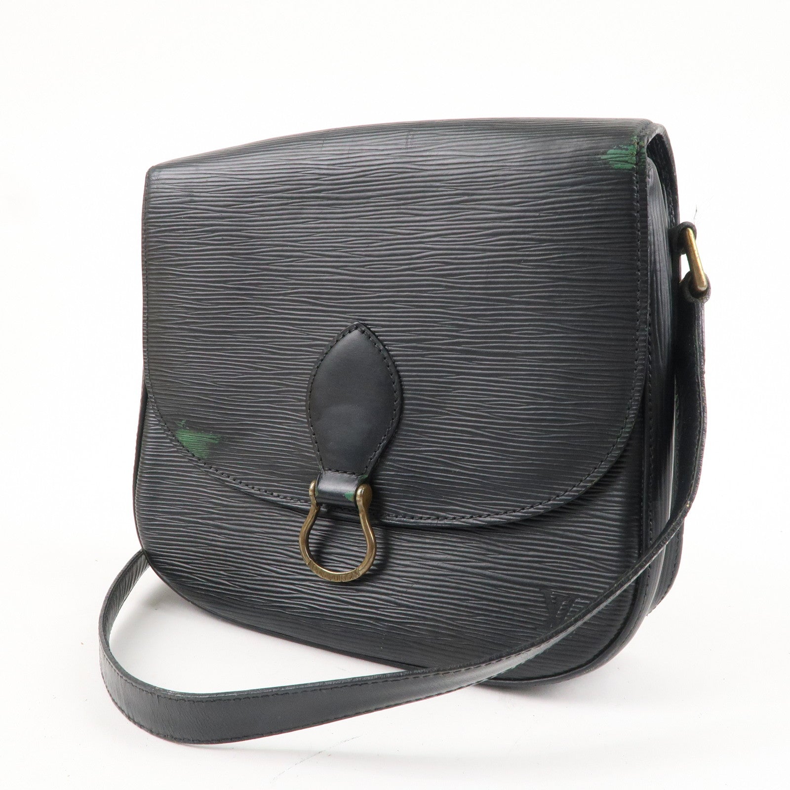 Louis Vuitton Epi Saint Cloud Shoulder Bag Noir Black M52192