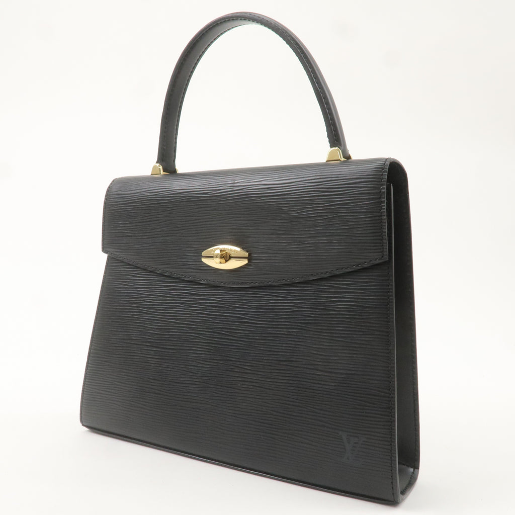 Louis Vuitton Epi Leather Malesherbes Hand Bag Black M52372