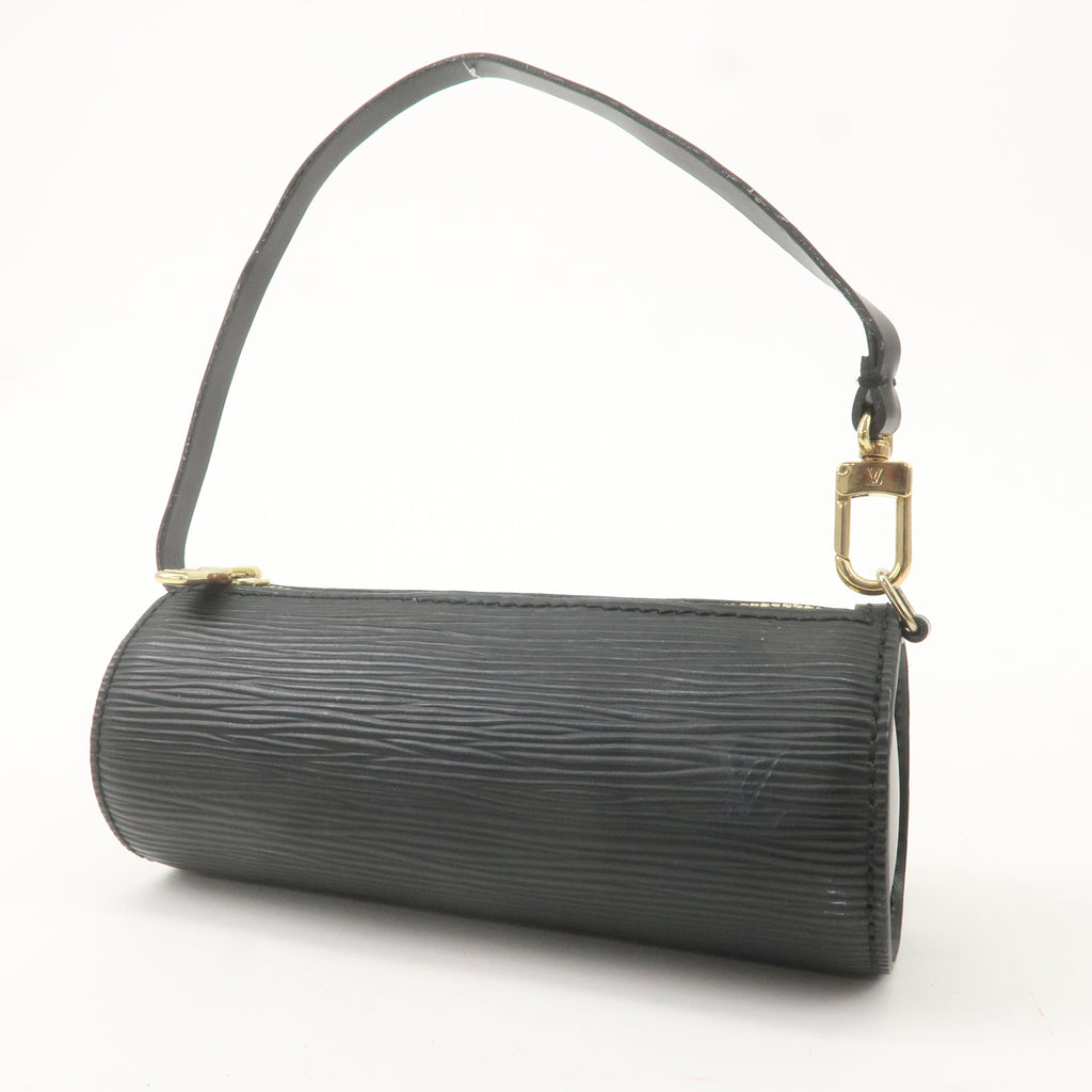 Louis Vuitton Epi Mini Pouch For Soufflot Hand Bag Noir Black F/S
