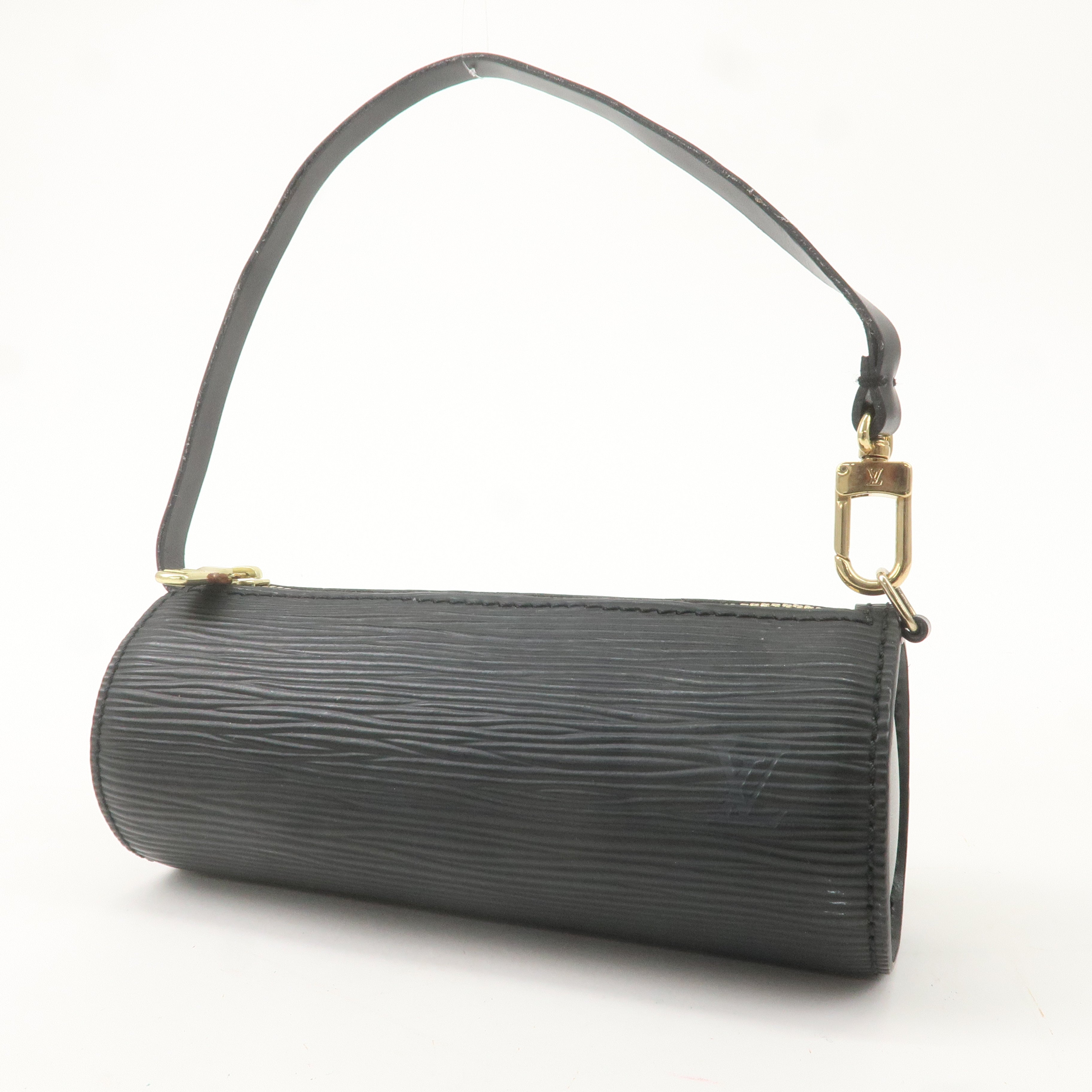 Louis Vuitton Epi Mini Pouch For Soufflot Hand Bag Noir Black F/S