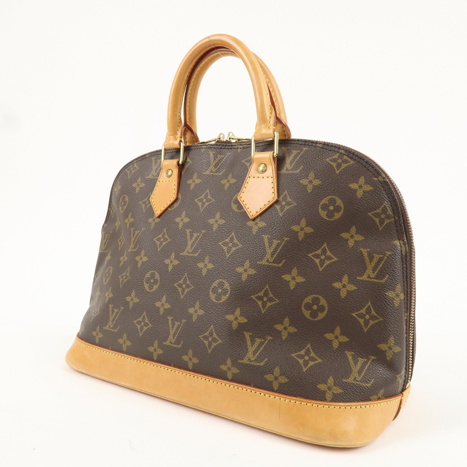 Louis Vuitton Monogram Alma Hand Bag Brown M51130