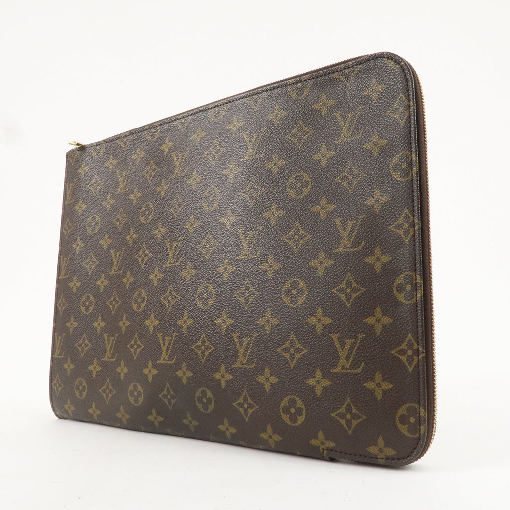 Louis Vuitton Monogram Porte Documents Clutch Bag M53456