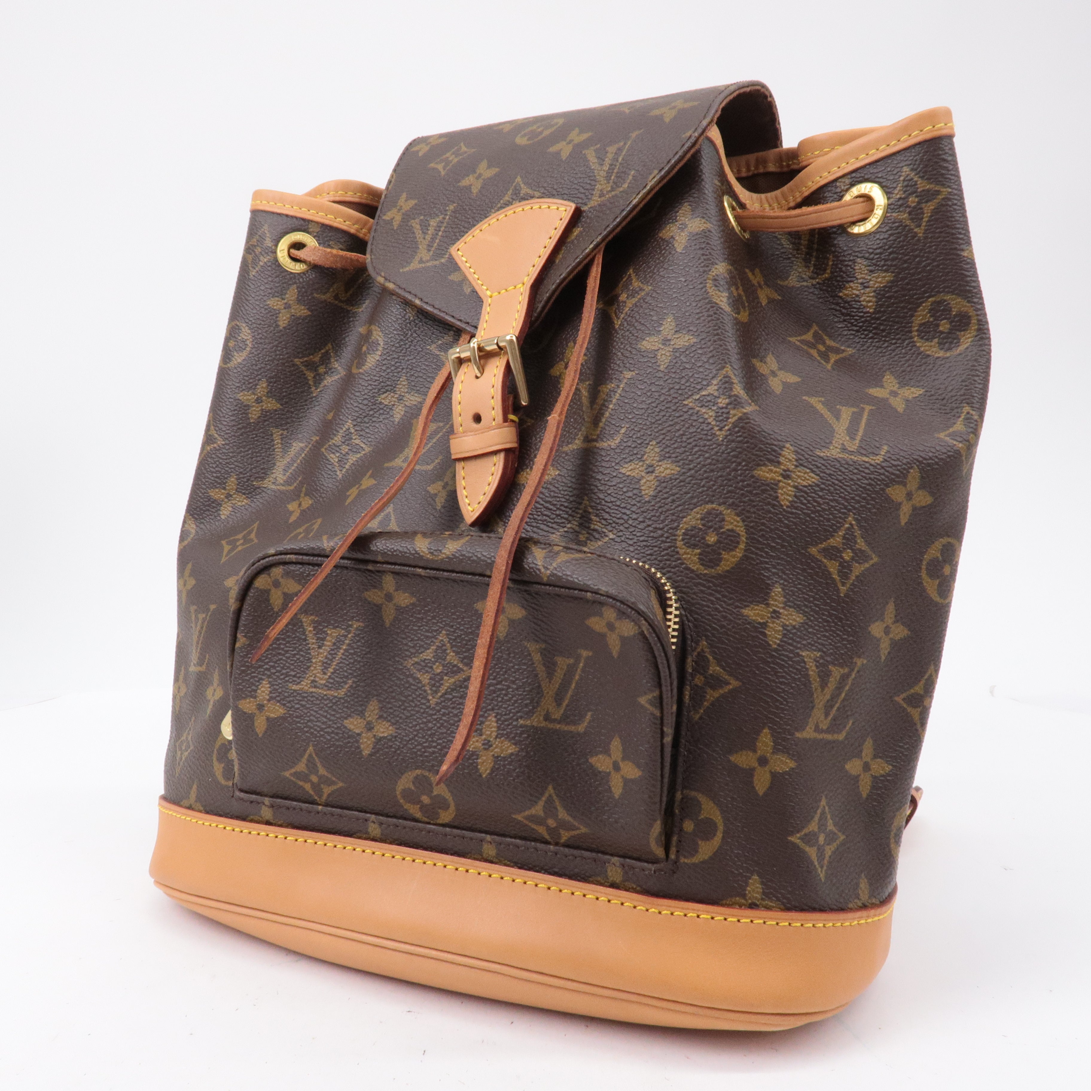 Louis Vuitton Monogram Montsouris MM Back Pack Bag M51136
