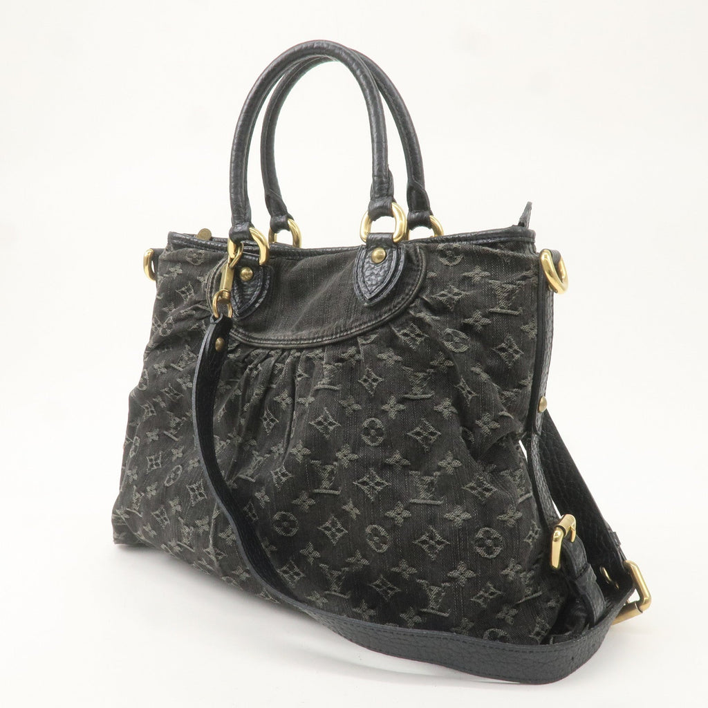 Louis Vuitton Monogram Denim Neo Cabby GM Shoulder Bag Noir M95352