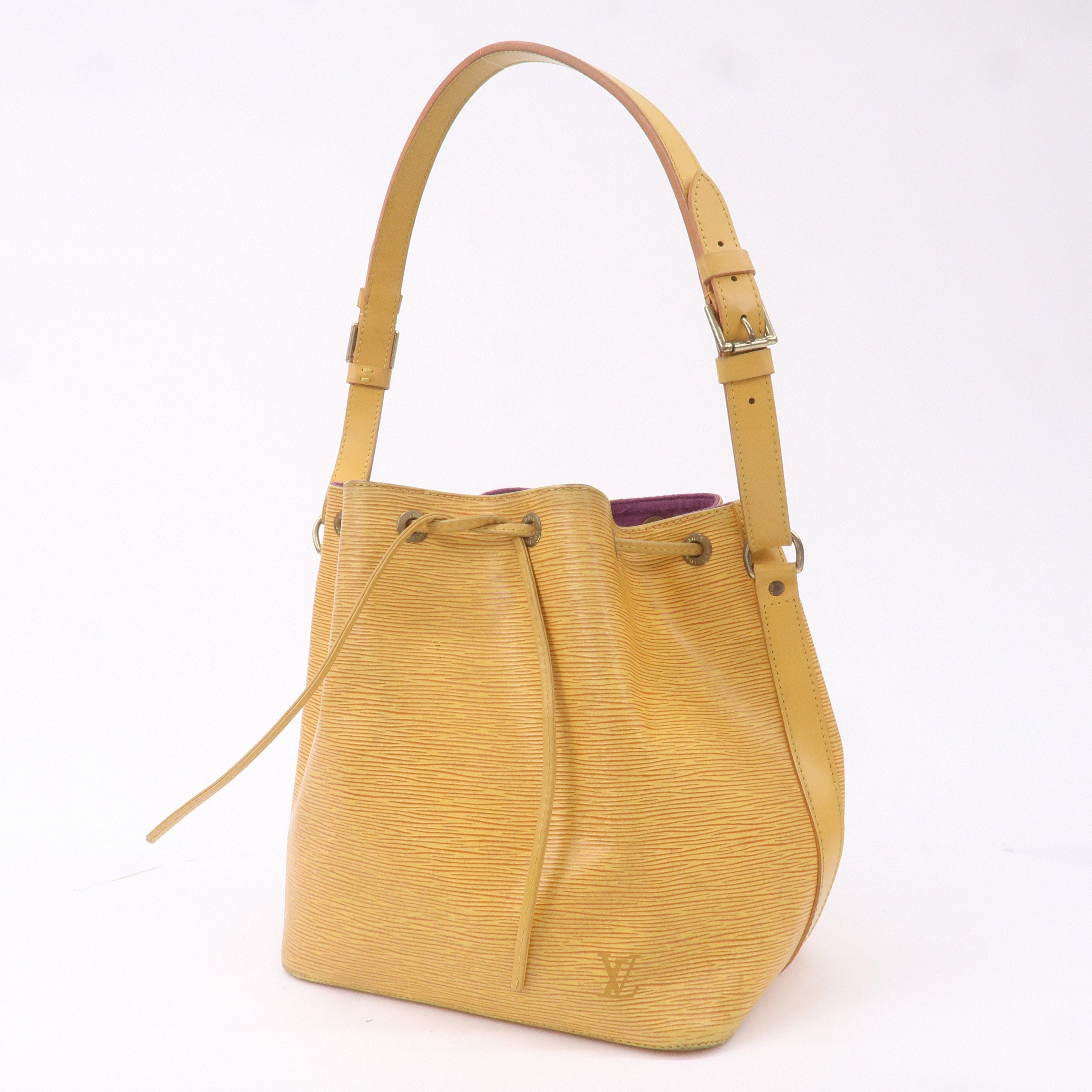AuthenticLouis Vuitton Epi Petit Noe Shoulder Bag Tassili Yellow M44109