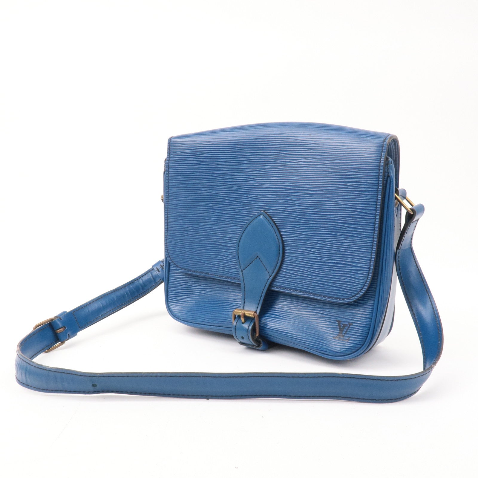 Louis Vuitton Epi Cartouchiere Shoulder Bag Toledo Blue M52245