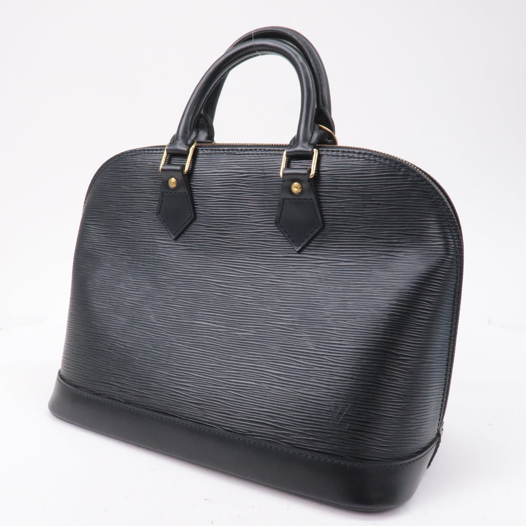 Louis Vuitton Epi Alma Hand Bag Noir Black M52142