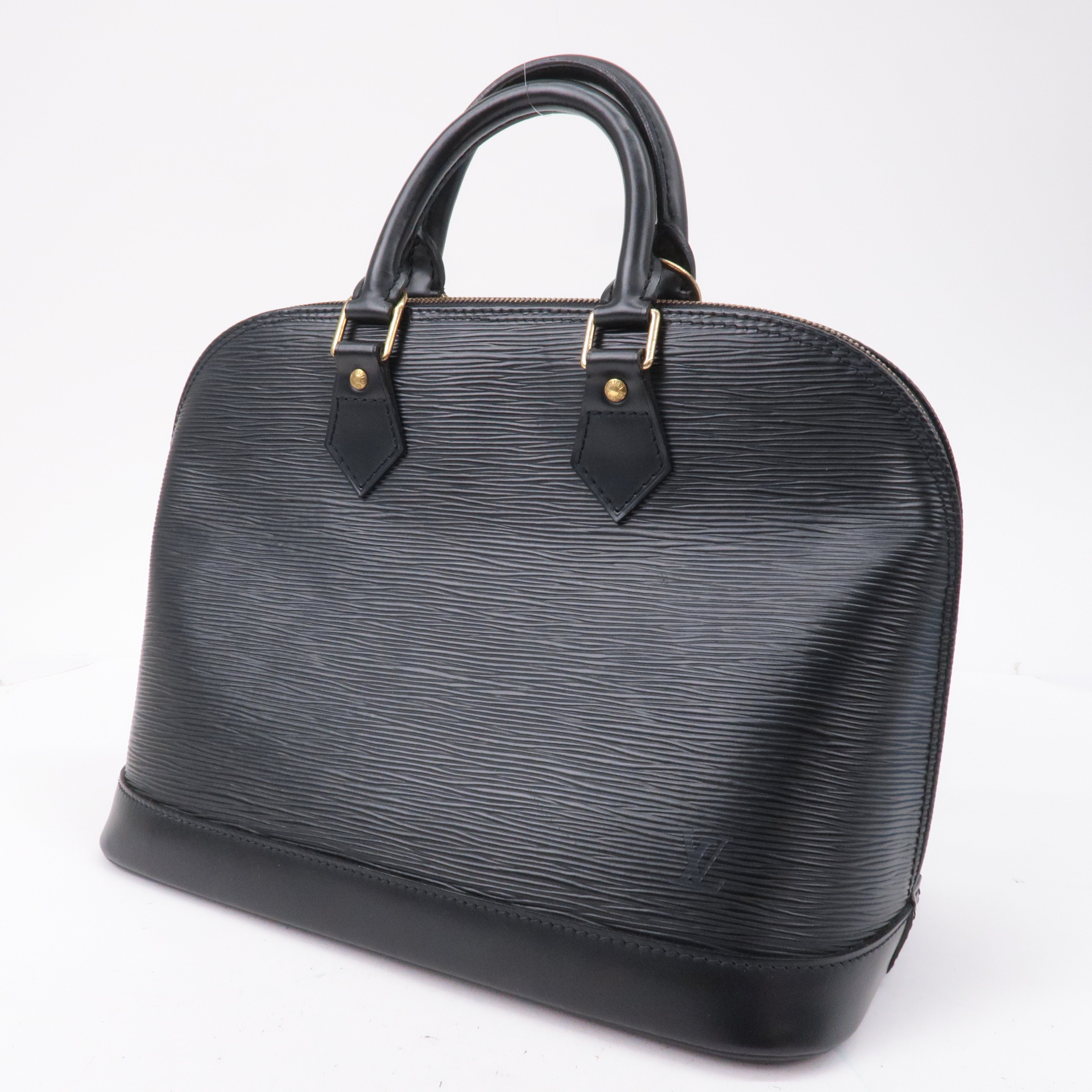Louis Vuitton Epi Alma Hand Bag Noir Black M52142