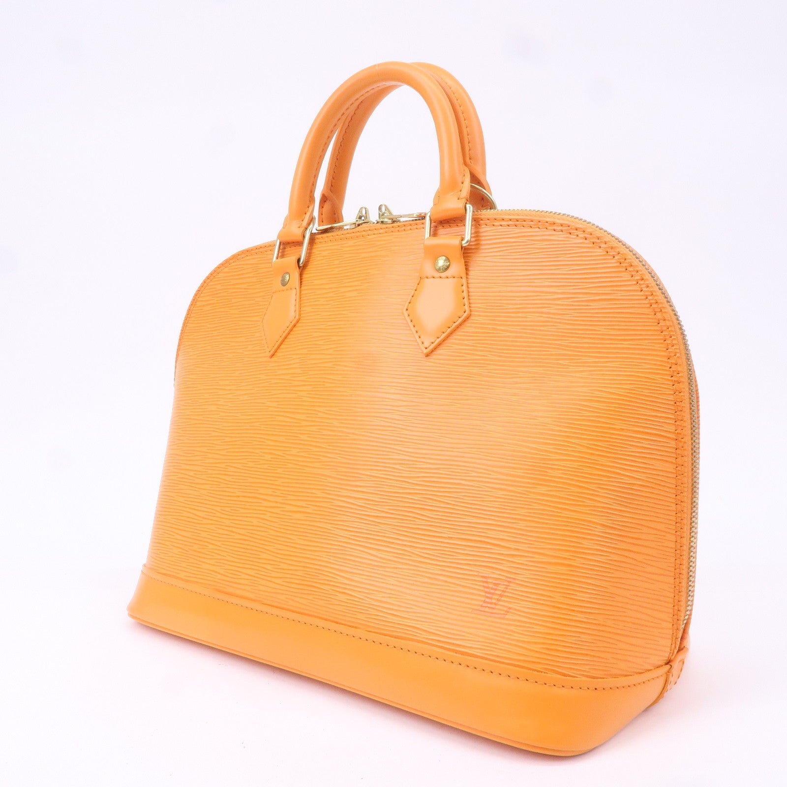 Louis Vuitton Epi Alma Hand Bag Mandarin Orange M5124H