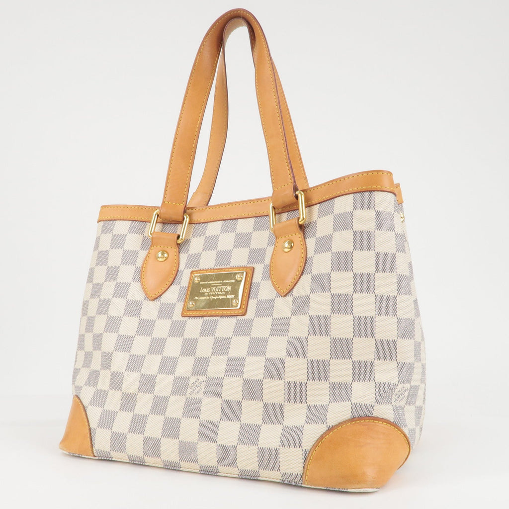 Louis Vuitton Damier Azur Hampstead PM Hand Bag Ivory N51207