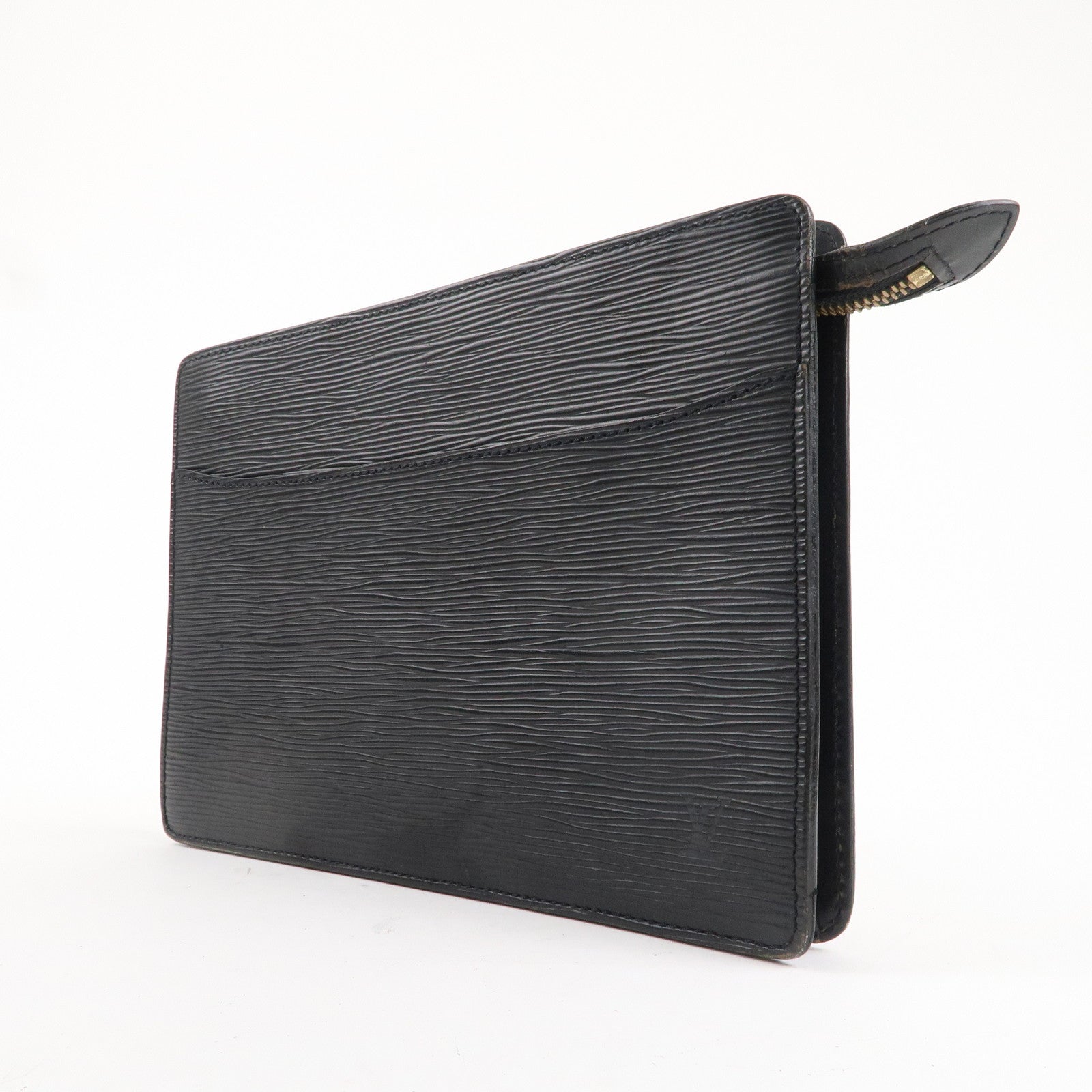 Louis Vuitton Epi Pochette Homme Clutch Bag Noir Black M52522