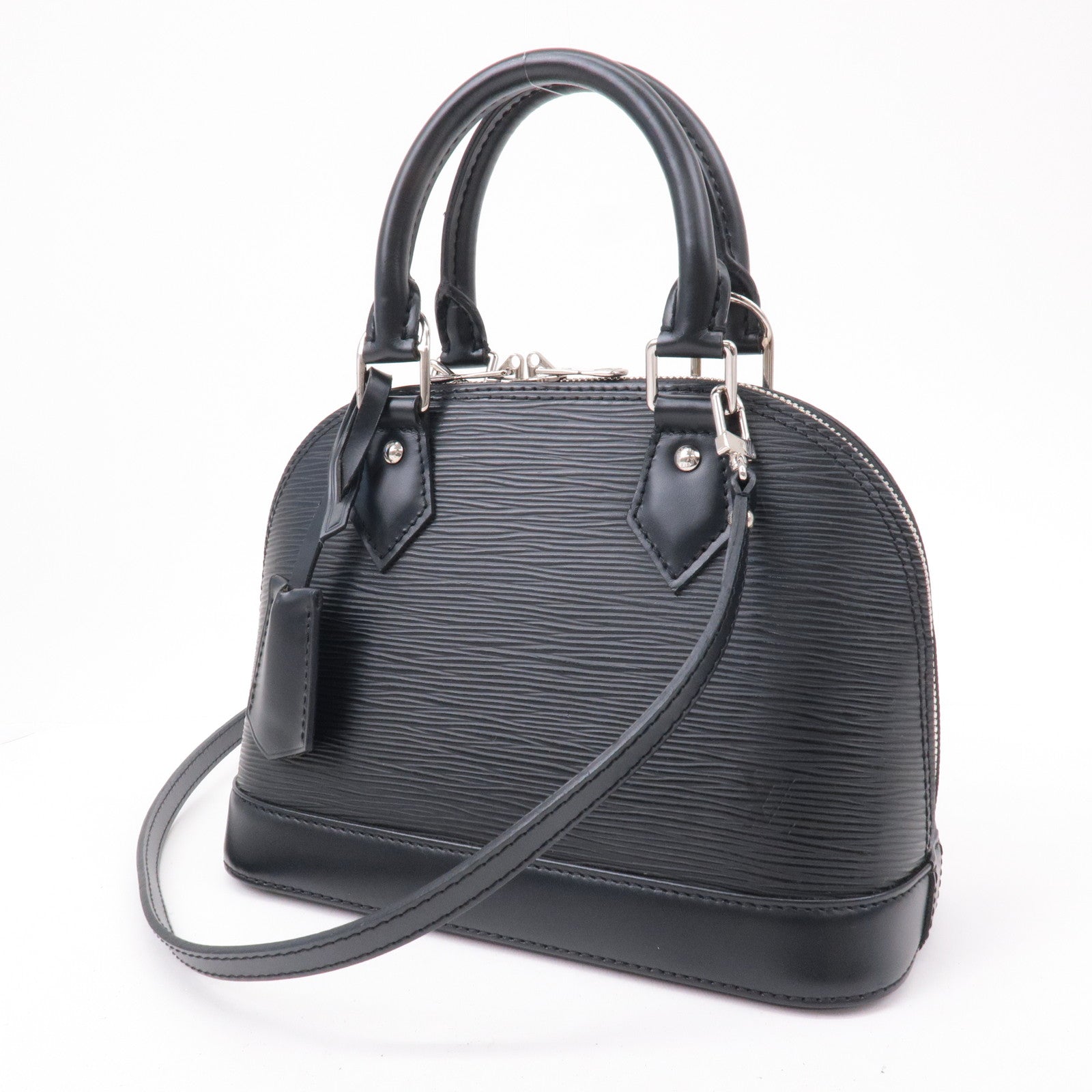 Louis Vuitton Epi Alma BB 2Way Shoulder Bag Noir Black M40862