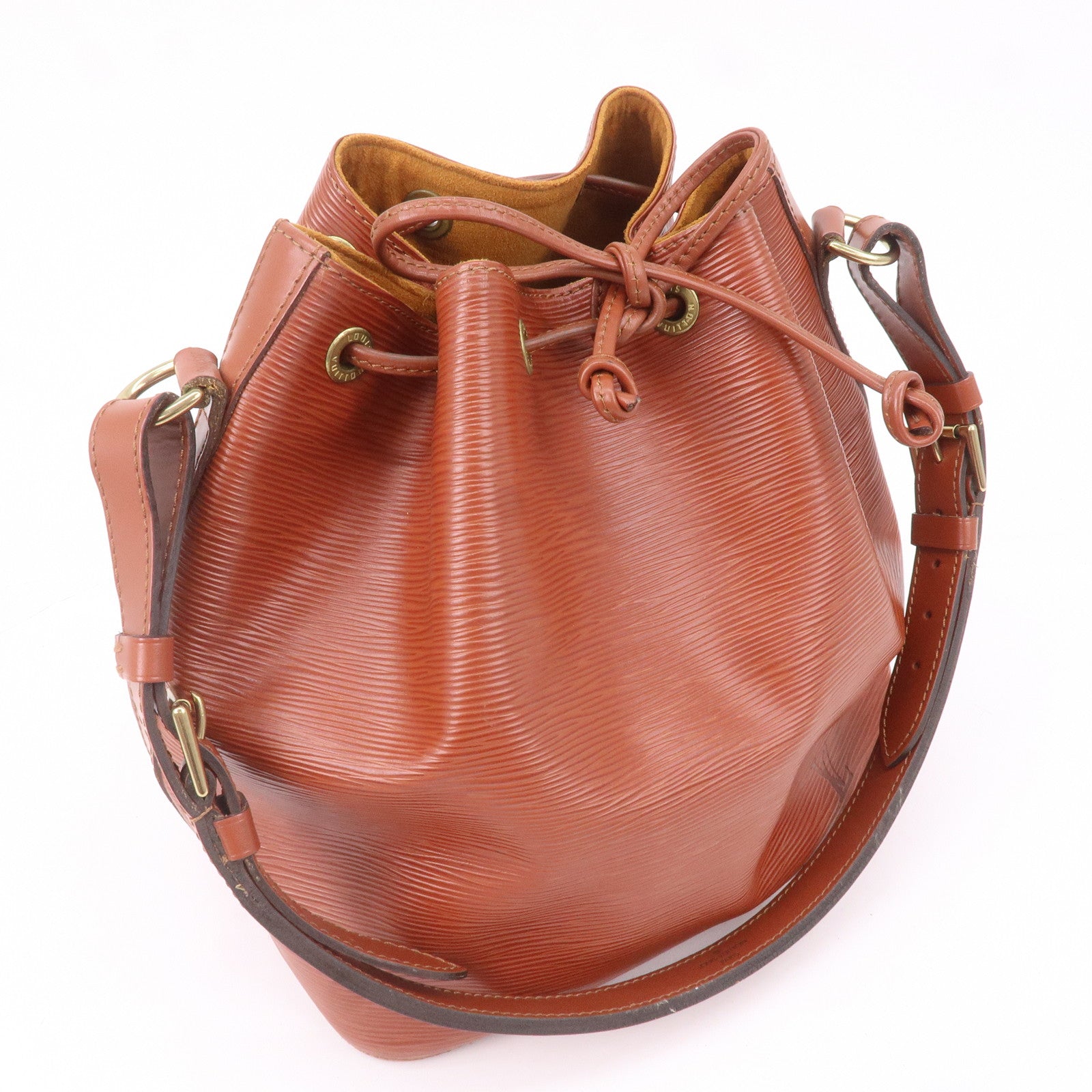 Louis Vuitton Epi Petit Noe Shoulder Bag Kenya Brown M44103
