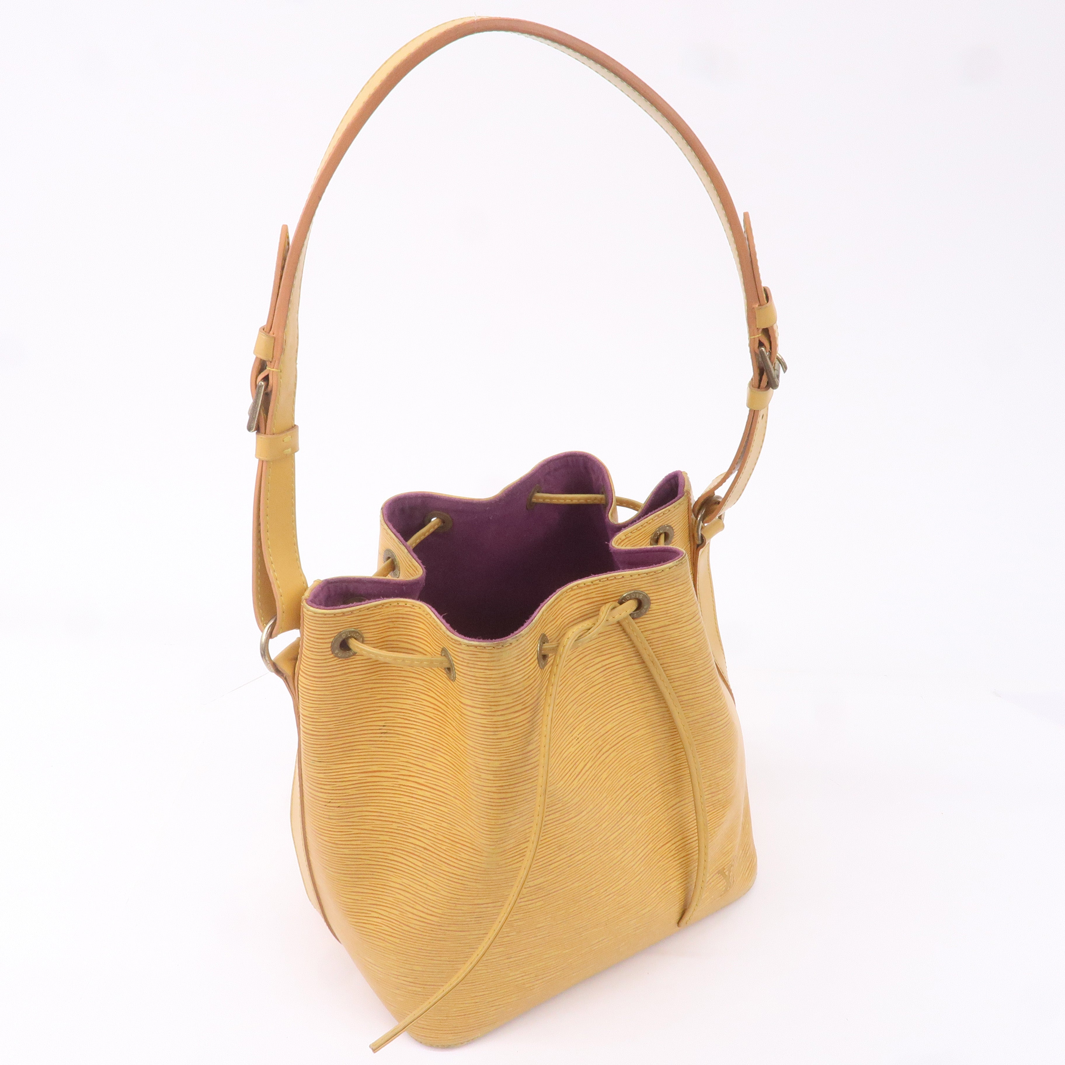 AuthenticLouis Vuitton Epi Petit Noe Shoulder Bag Tassili Yellow M44109