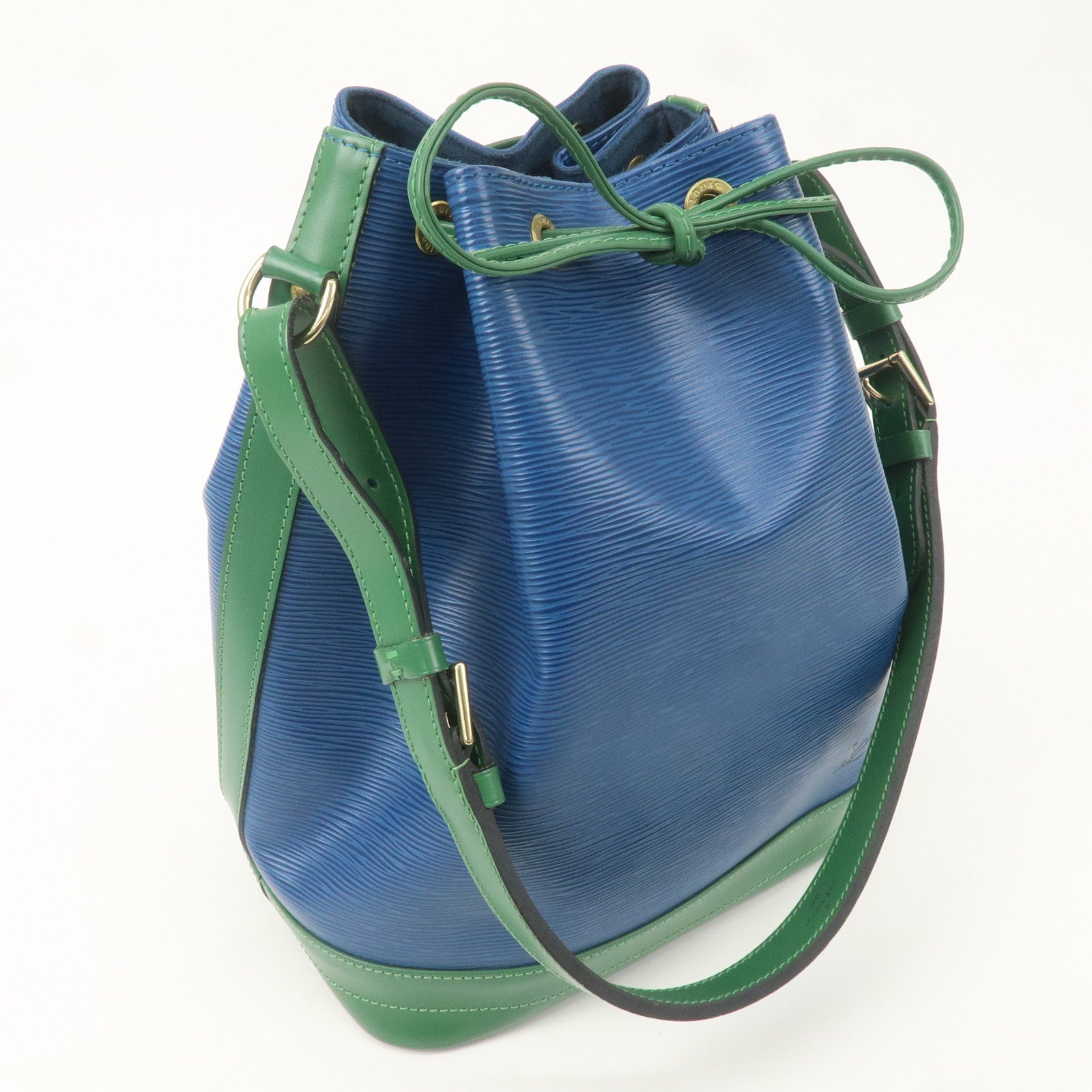Louis Vuitton Epi Bi-Color Noe Shoulder Bag Blue Green M44044