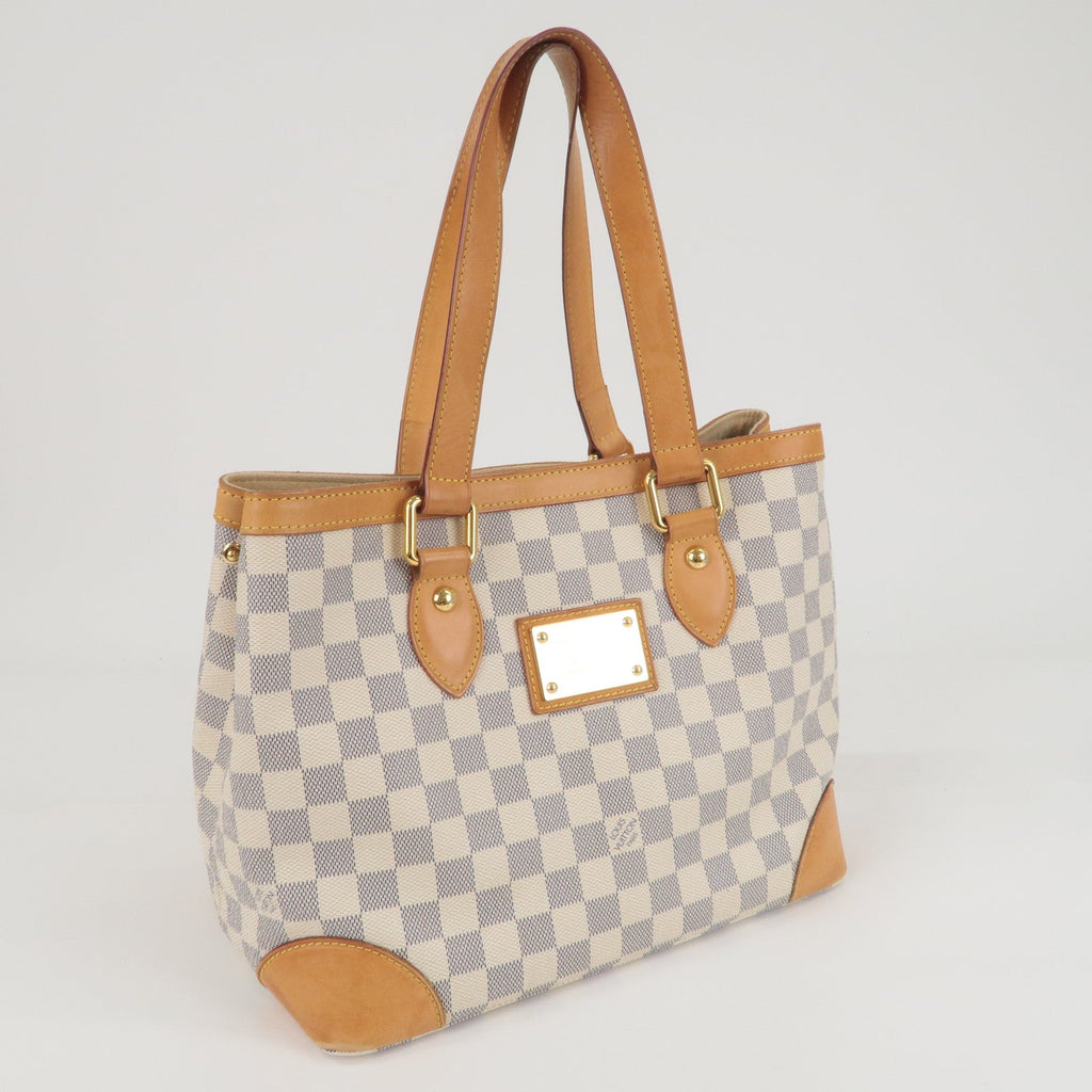 Louis Vuitton Damier Azur Hampstead PM Hand Bag Ivory N51207