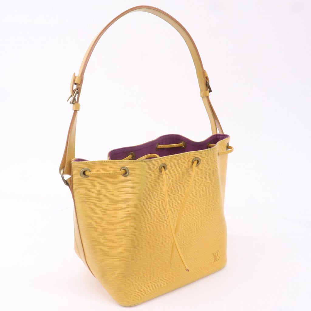 AuthenticLouis Vuitton Epi Petit Noe Shoulder Bag Tassili Yellow M44109