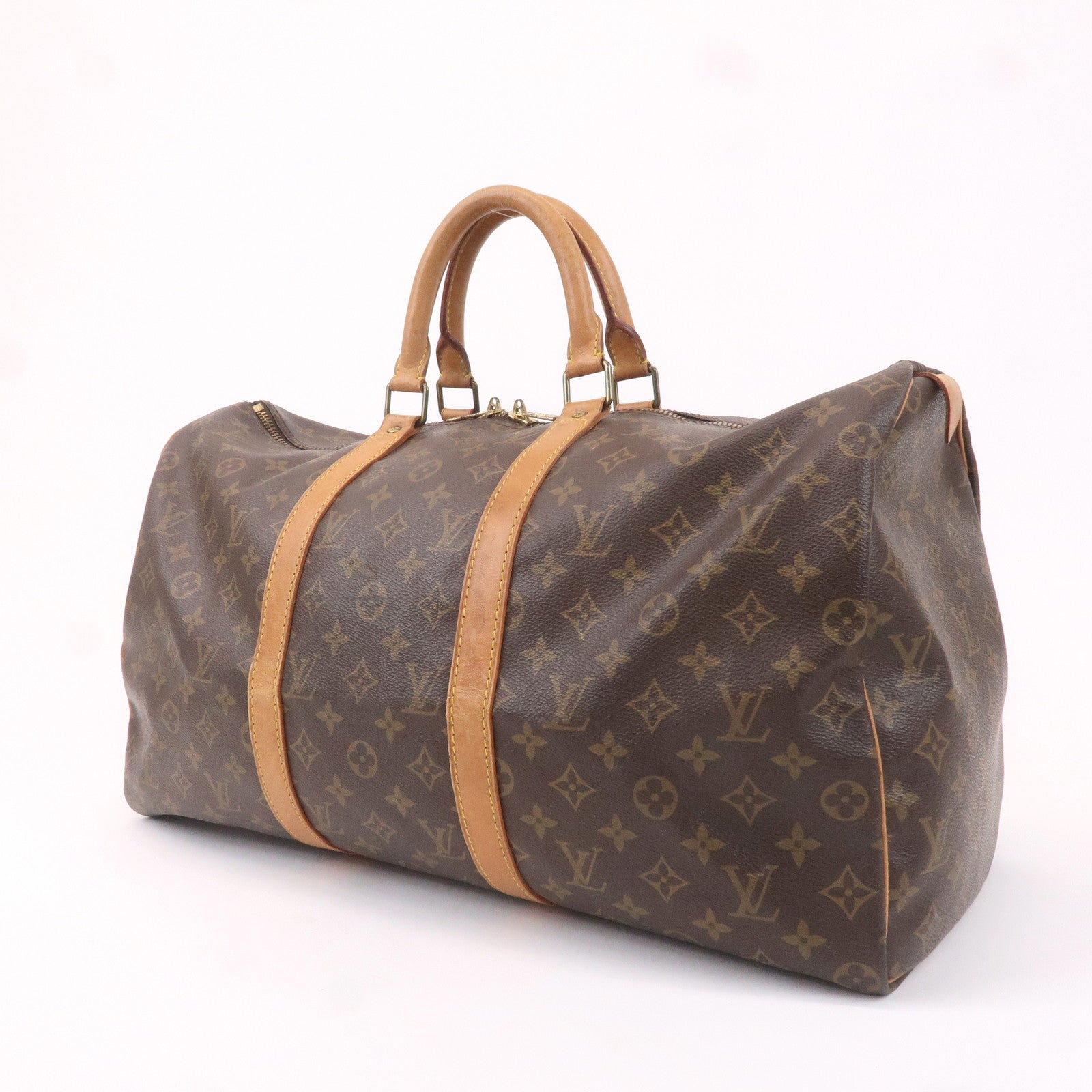 Louis Vuitton Monogram Keep All 50 Bag Brown M41426