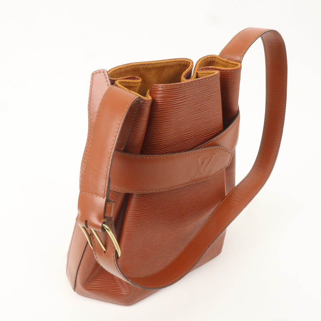 Louis Vuitton Epi Sac D'epaule PM Bucket Bag Kenya Brown M80203
