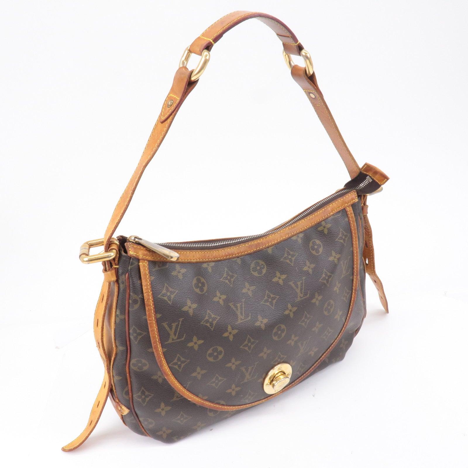 Louis Vuitton Monogram Tulum GM Shoulder Bag Brown M40075